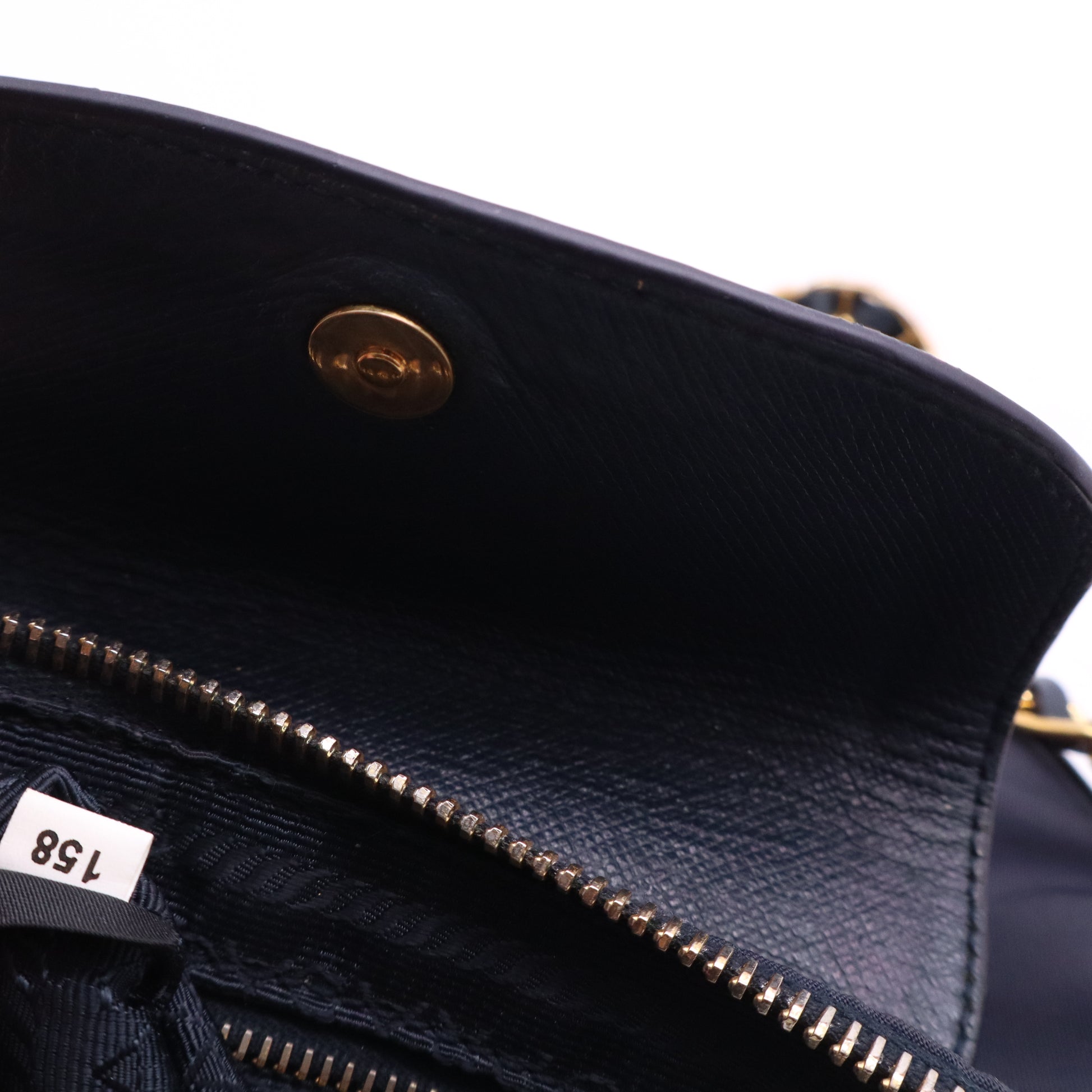 Prada Tessuto Nylon and Saffiano Leather Chain Crossbody Bag B21730