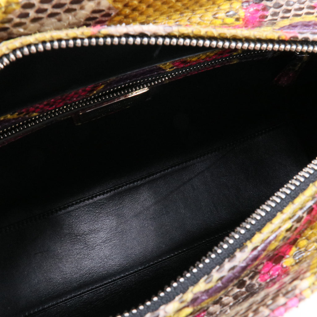 Multicolor Python Lady Dior  Handbag Twins