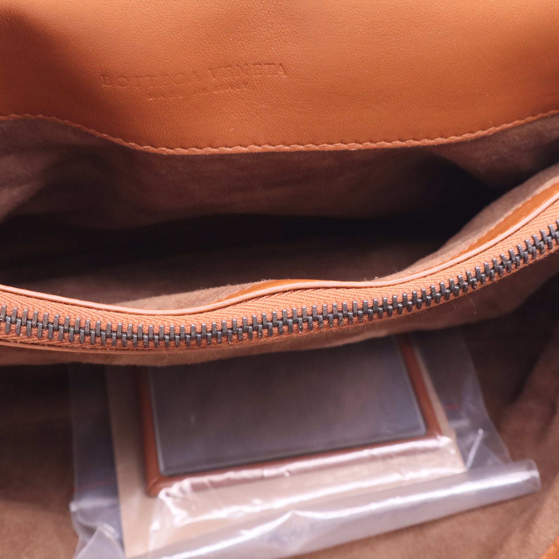 Intrecciato-Trimmed Crossbody Bag Twins