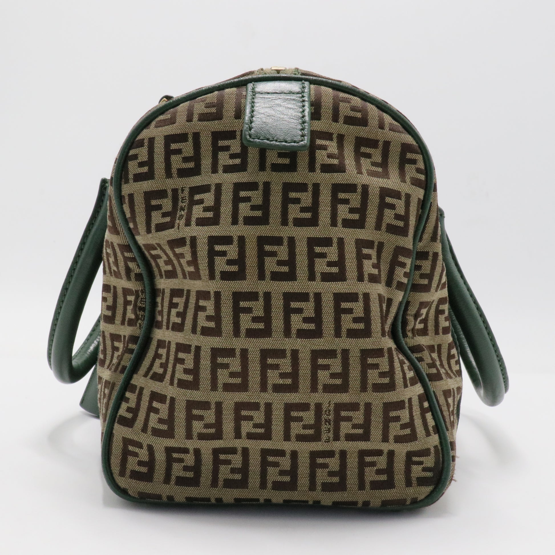 Zucchino Canvas and Leather Small Forever Bauletto Bag