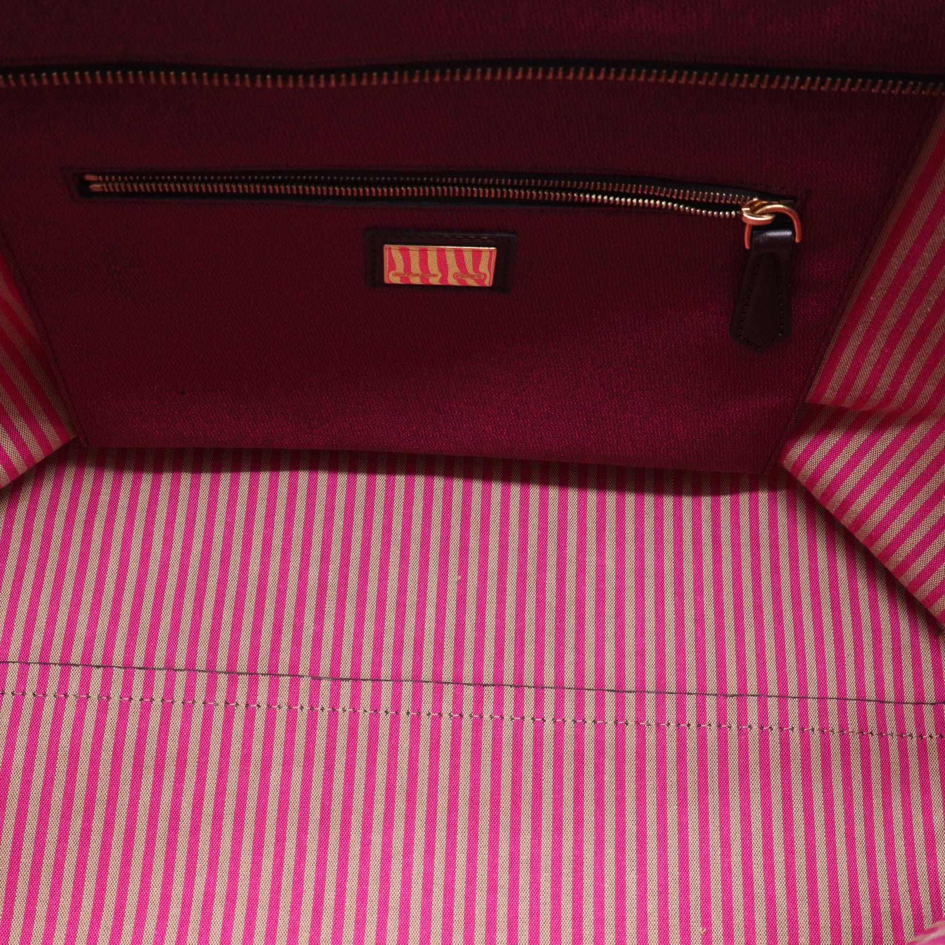 Fendi FF Logo Zucca Canvas Tote Bag Brown Twins LDJ2582