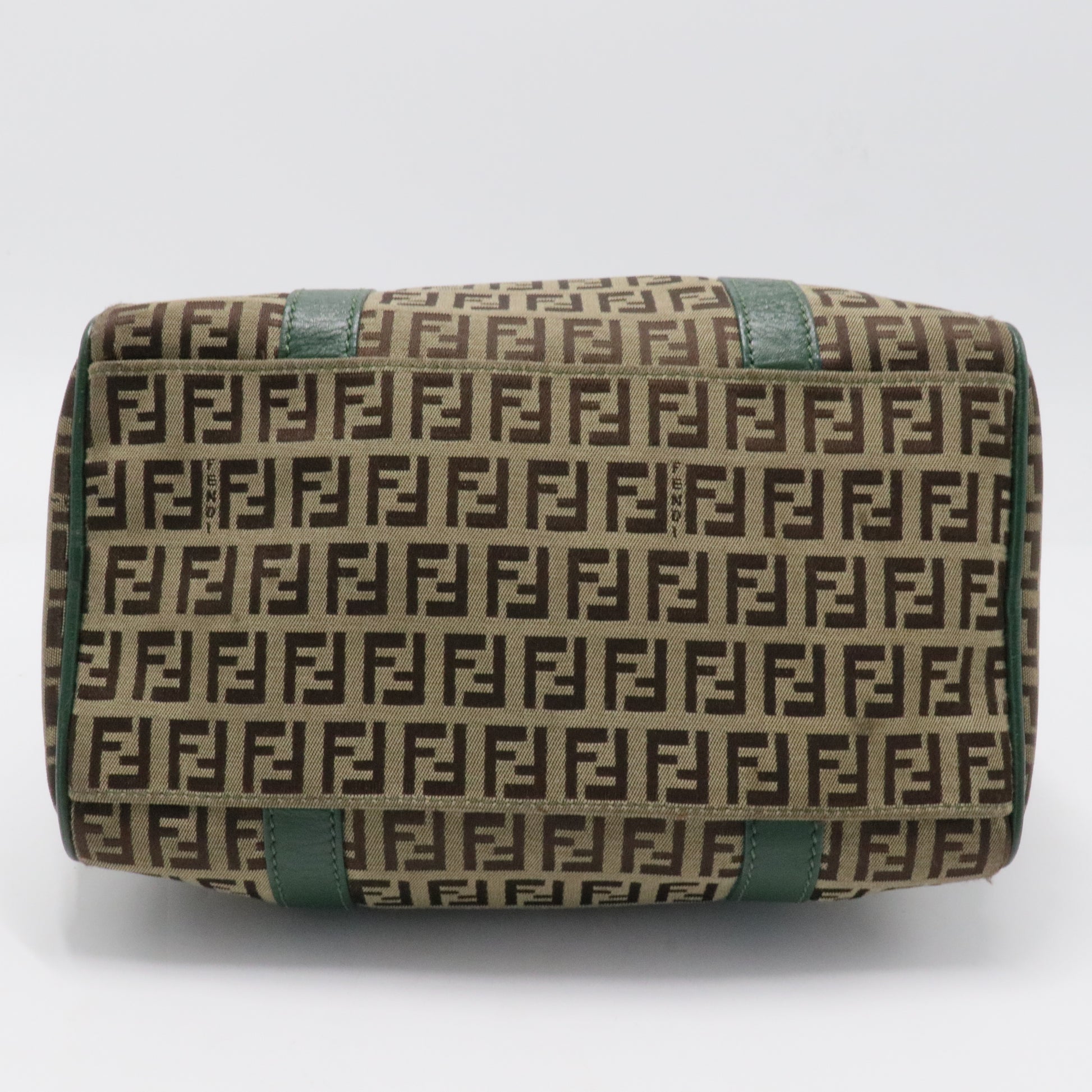 Zucchino Canvas and Leather Small Forever Bauletto Bag