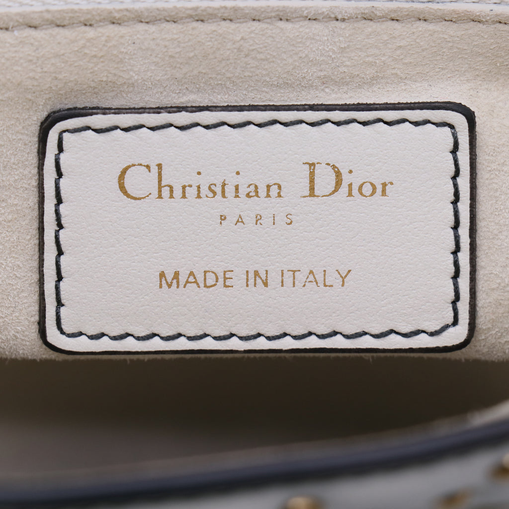 Christian Dior Supple Lady Dior Bag Cannage Studded Lambskin Medium  B21638
