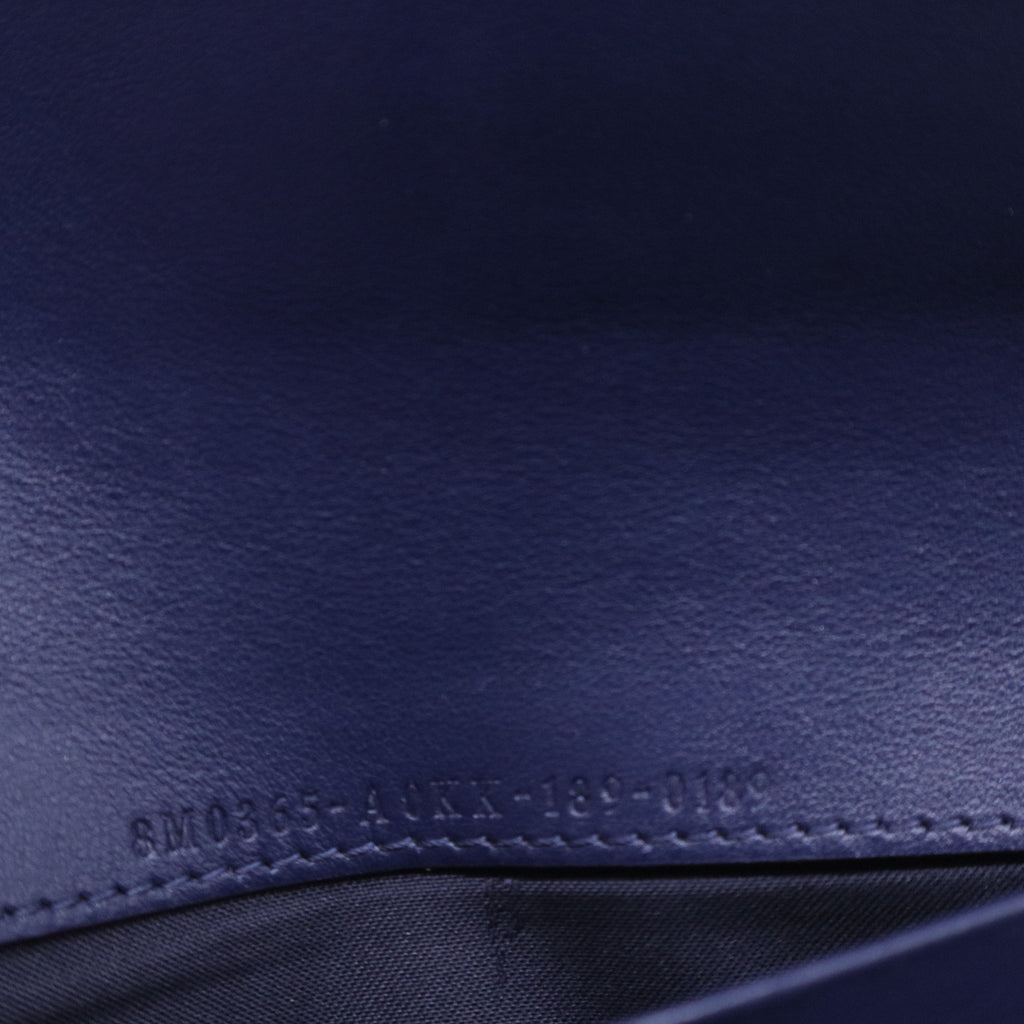 Navy Blue Leather Chain Wallet W20561