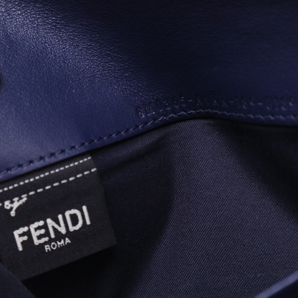 Navy Blue Leather Chain Wallet W20561