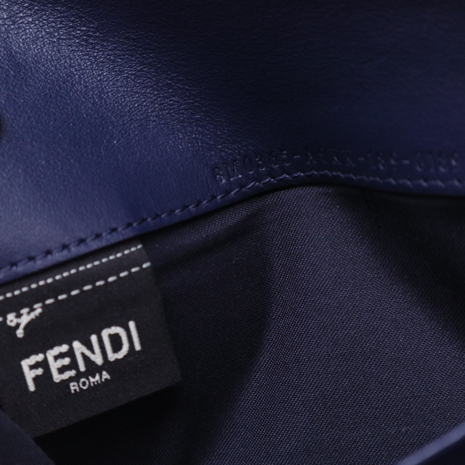 Navy Blue Leather Chain Wallet W20561