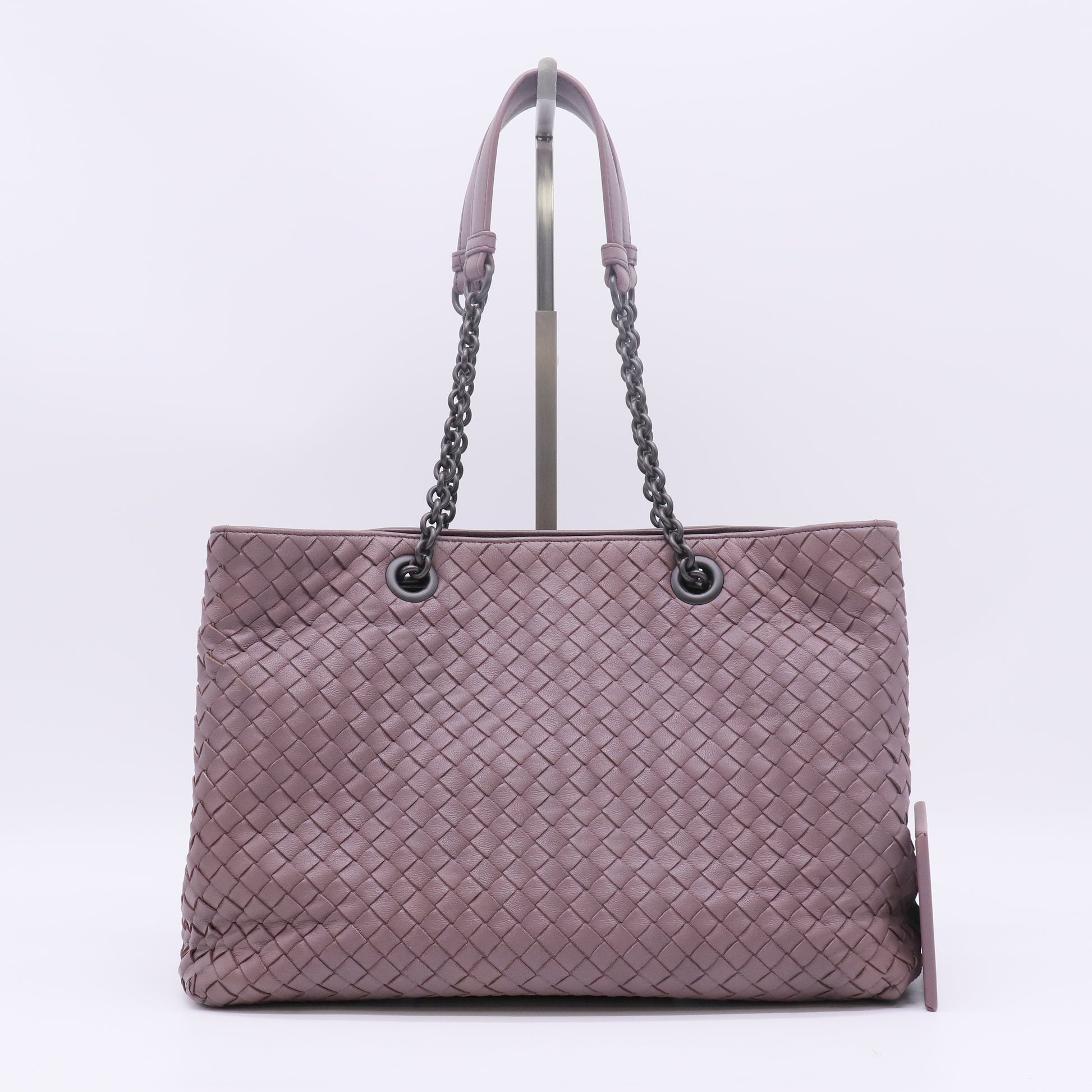 Bottega Veneta Medium Nappa Intrecciato Double Chain Tote Bag B23539