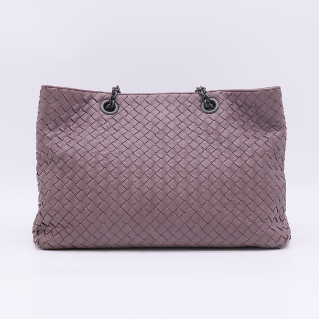 Bottega Veneta Medium Nappa Intrecciato Double Chain Tote Bag B23539