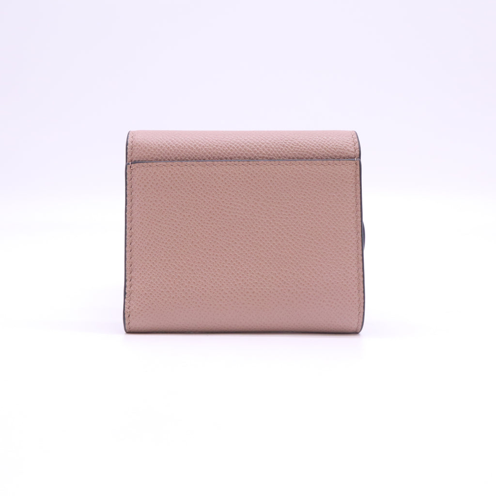 Saddle Lotus Wallet Leather Mini W23600