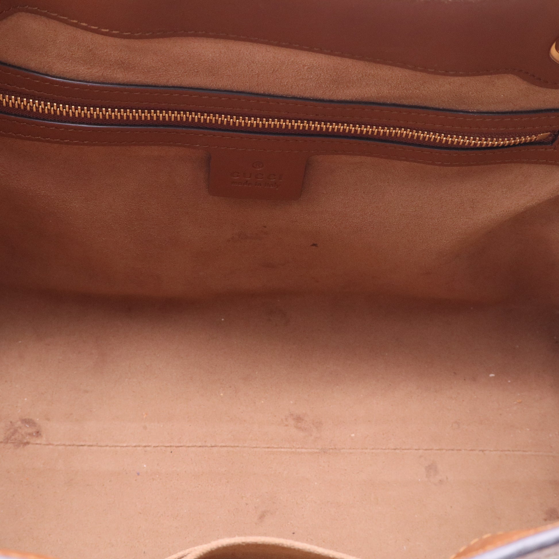 Padlock Chain Tote GG Coated Canvas with Leather Medium twins