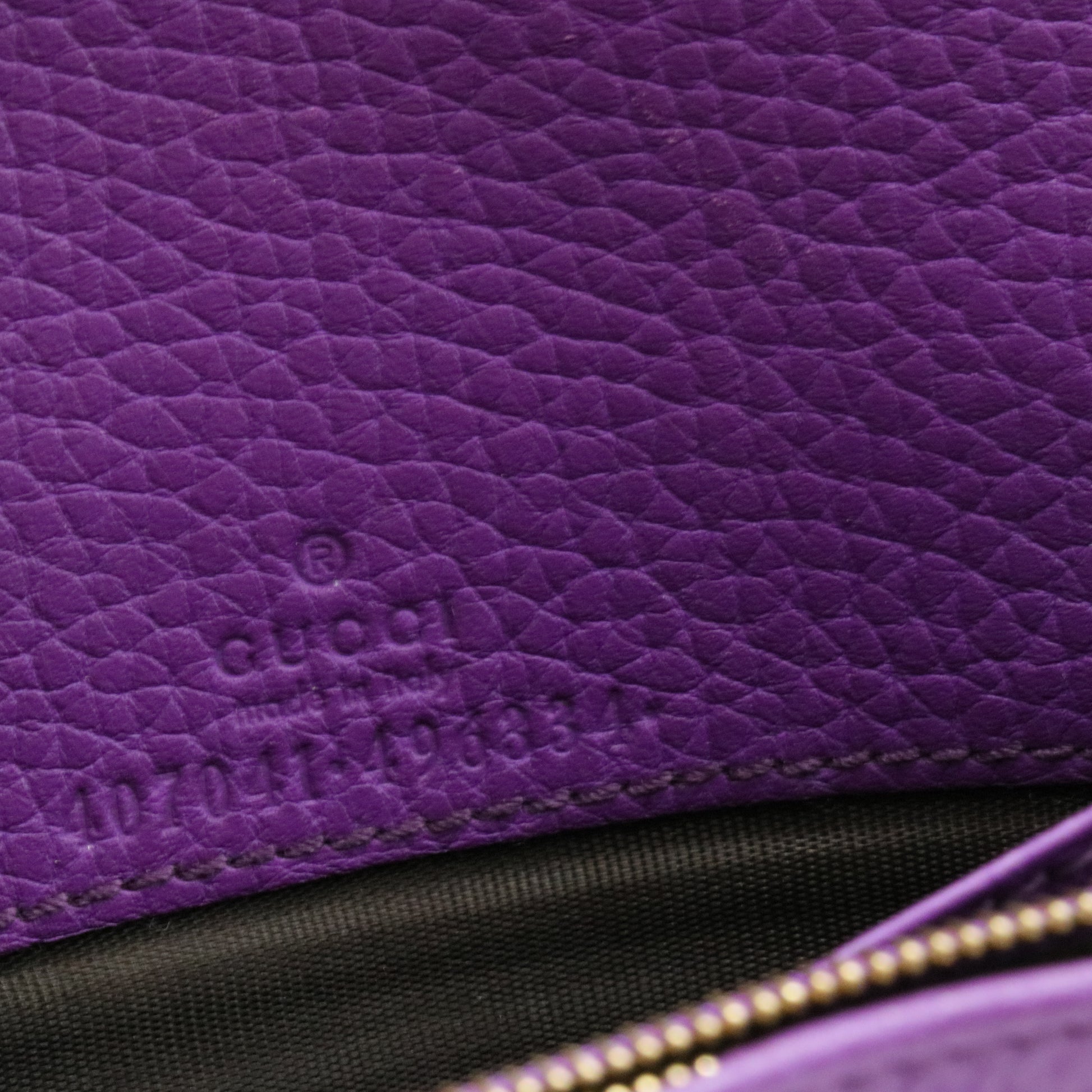 Pebbled Calfskin Soho Wallet on Chain