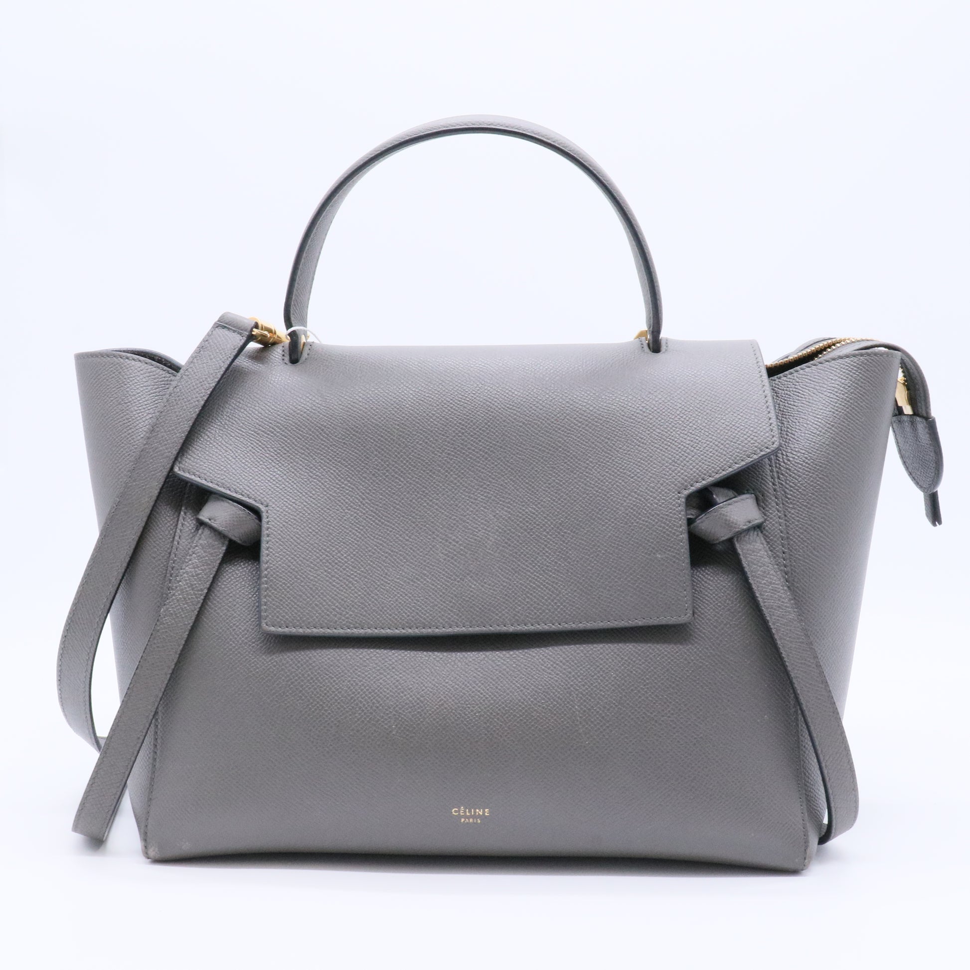 Belt Bag Textured Leather Micro Twins