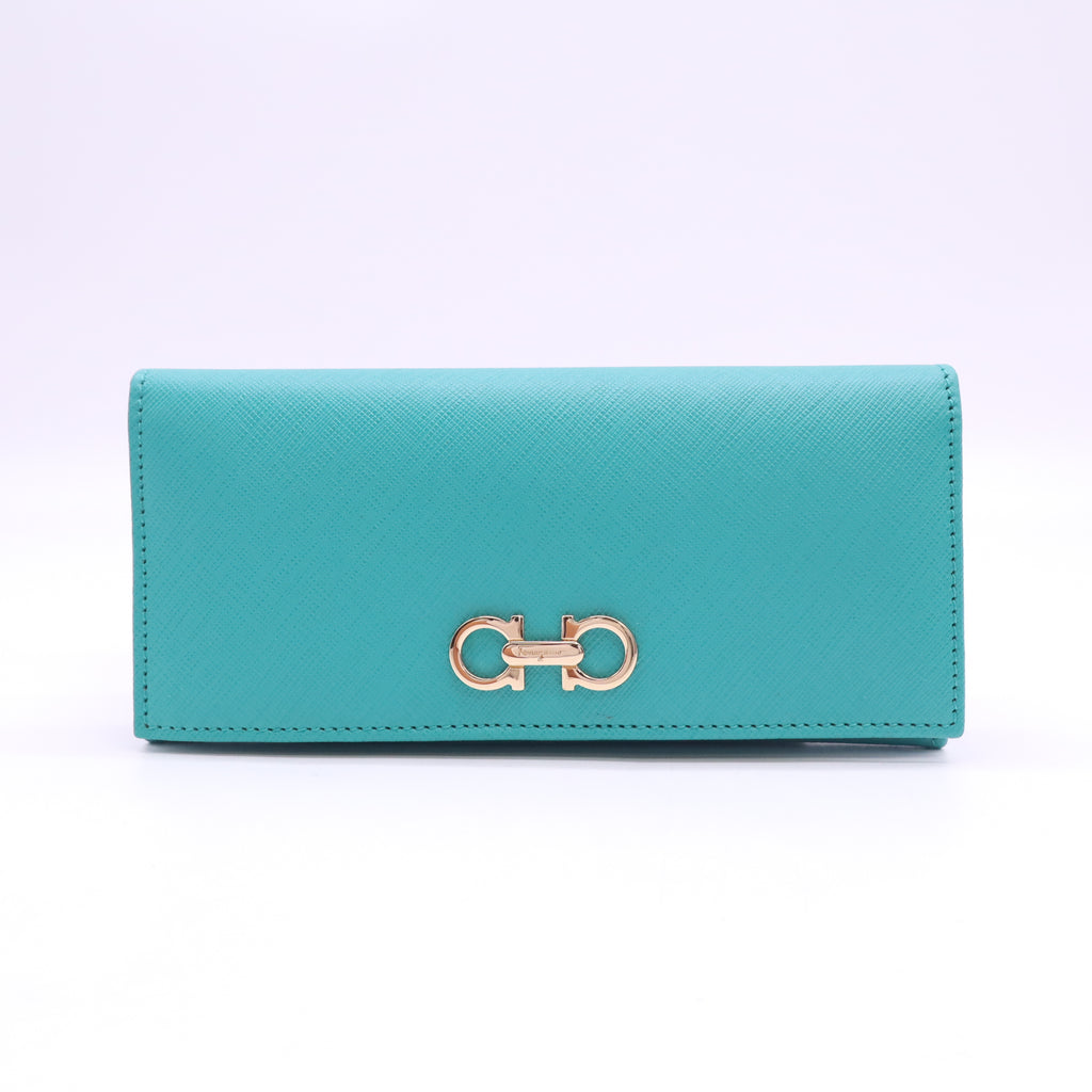 Salvatore Ferragamo Gancini Flap Continental Wallet W23499