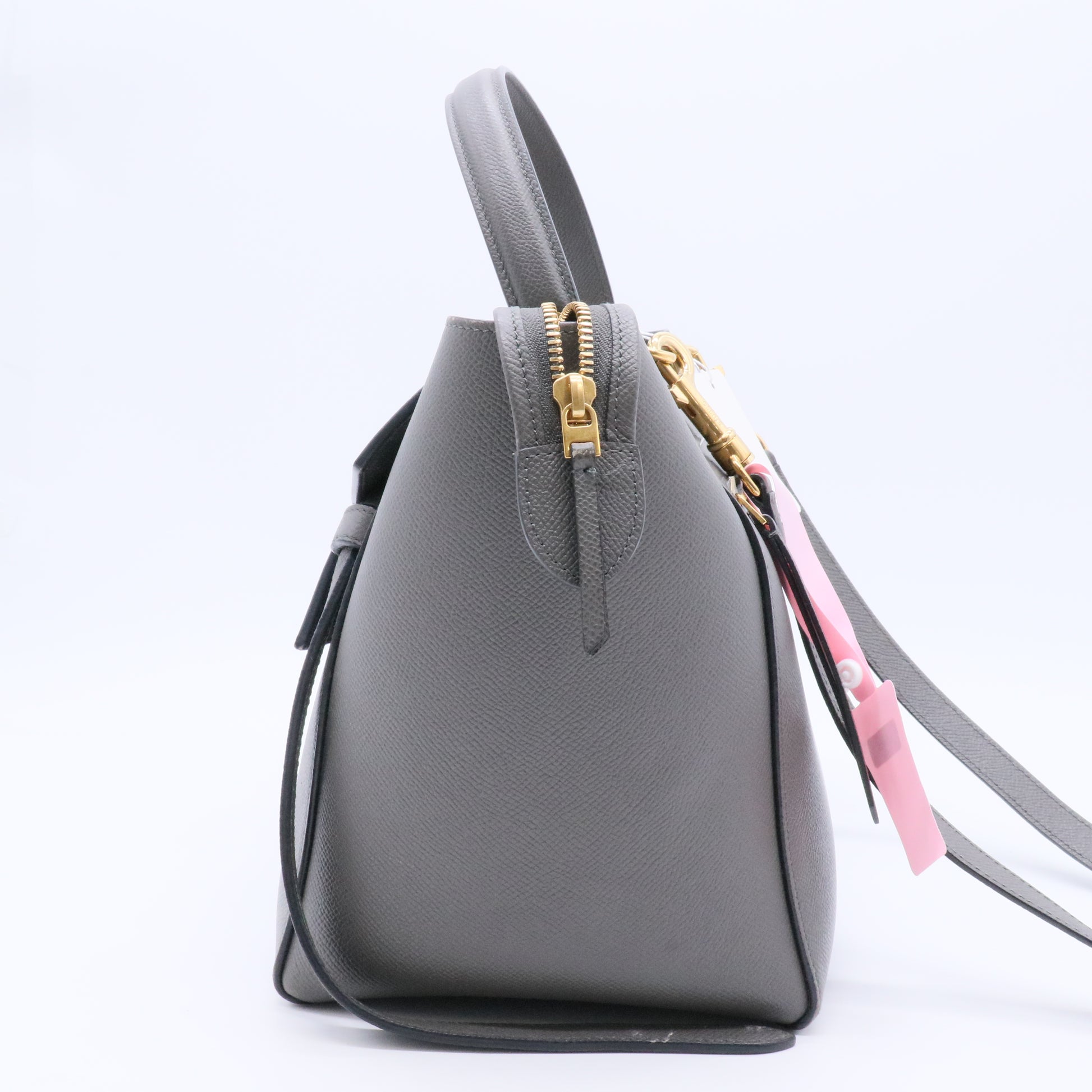 Belt Bag Textured Leather Micro Twins