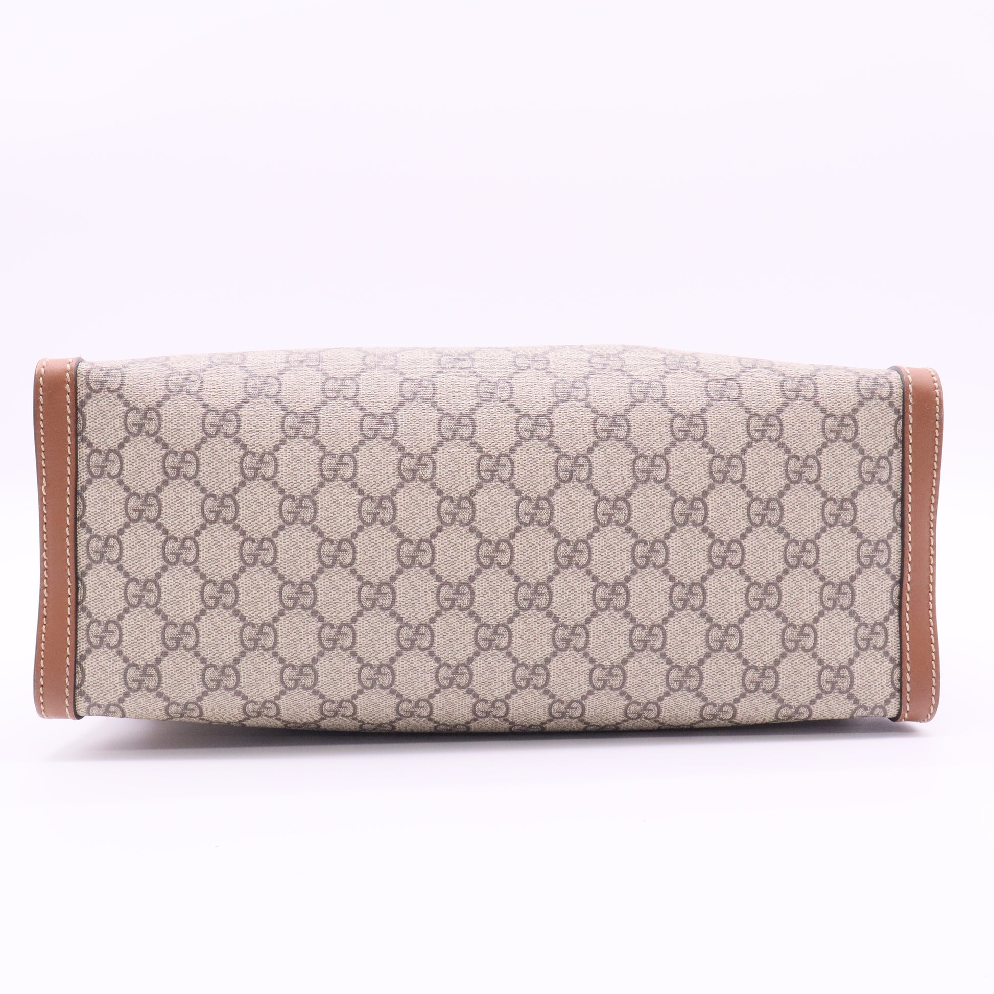 Padlock Chain Tote GG Coated Canvas with Leather Medium twins