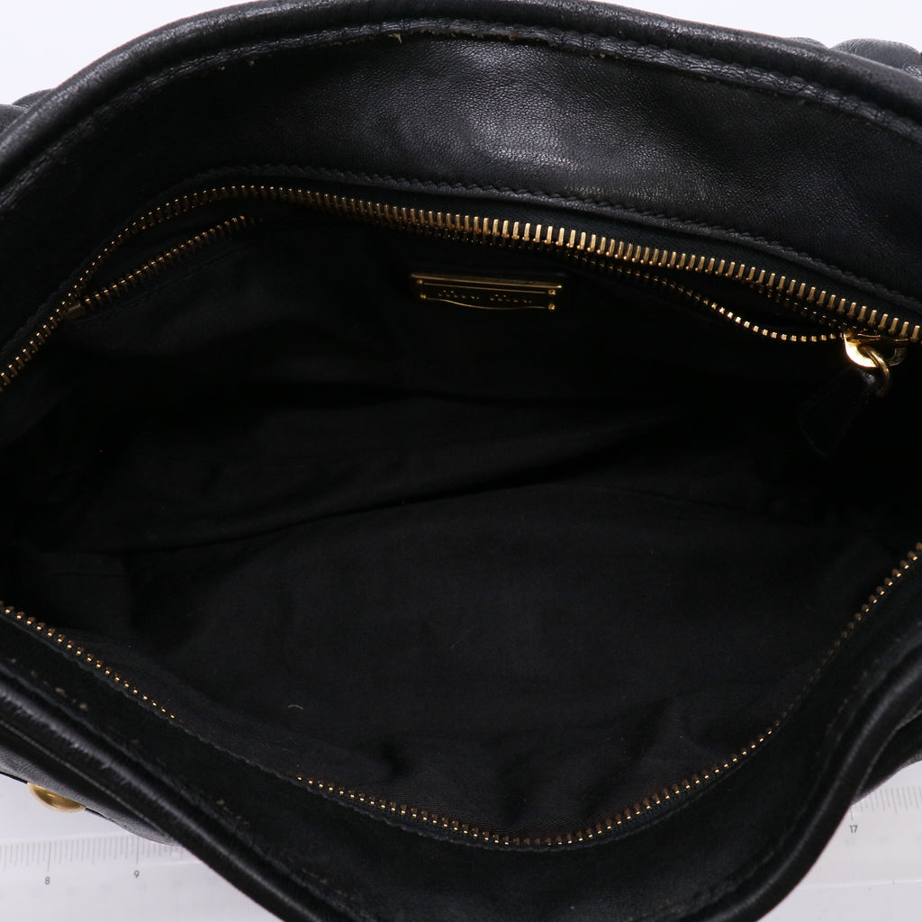 Miu Miu Matelasse Leather Coffer Hobo Bag twins LDJ4826