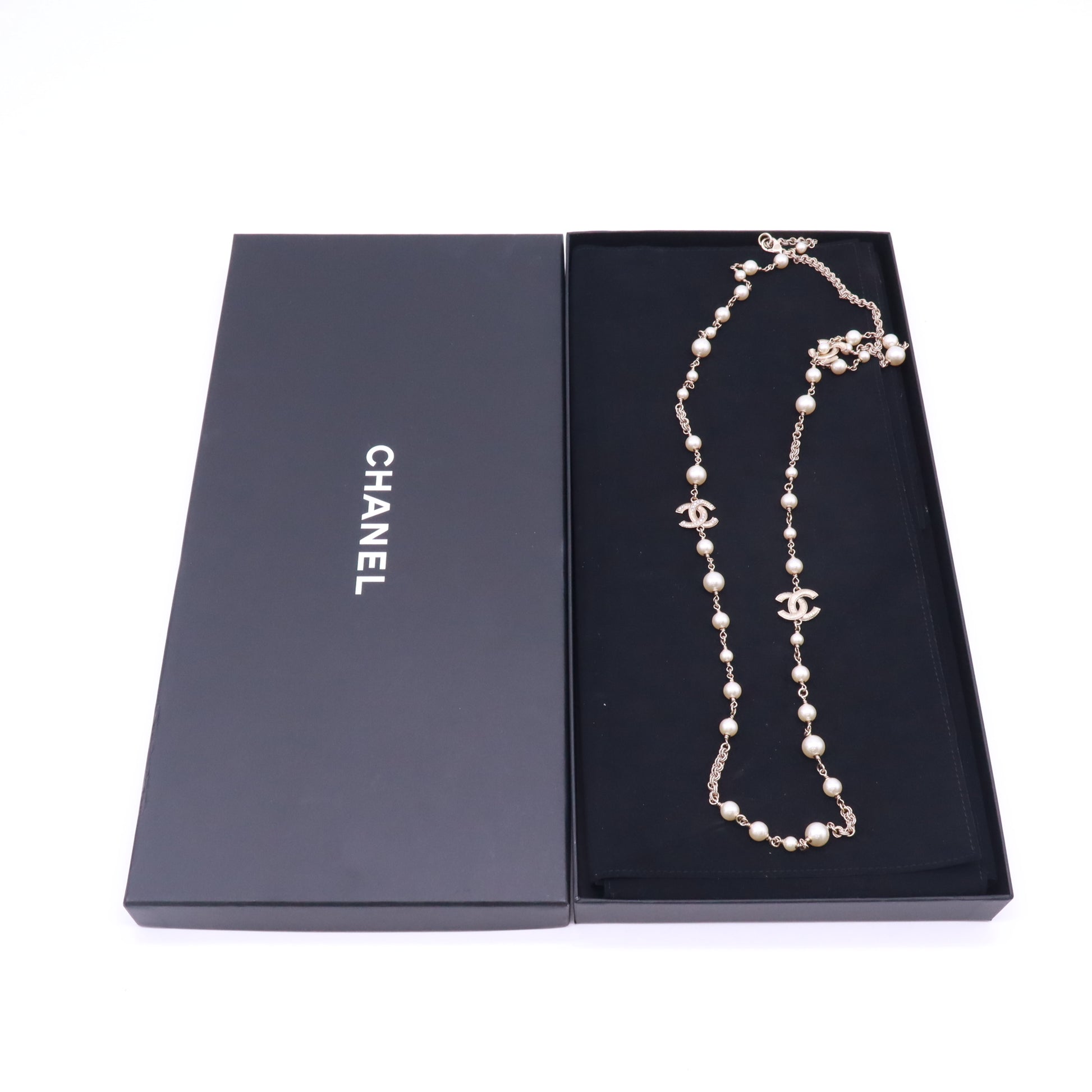 Chanel Faux CC Long Sautoir Necklace W22896