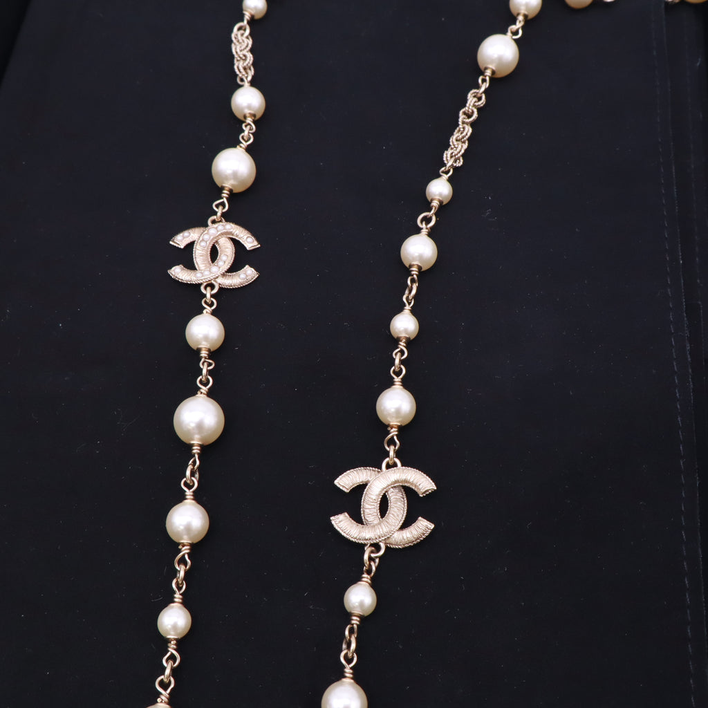 Chanel Faux CC Long Sautoir Necklace W22896