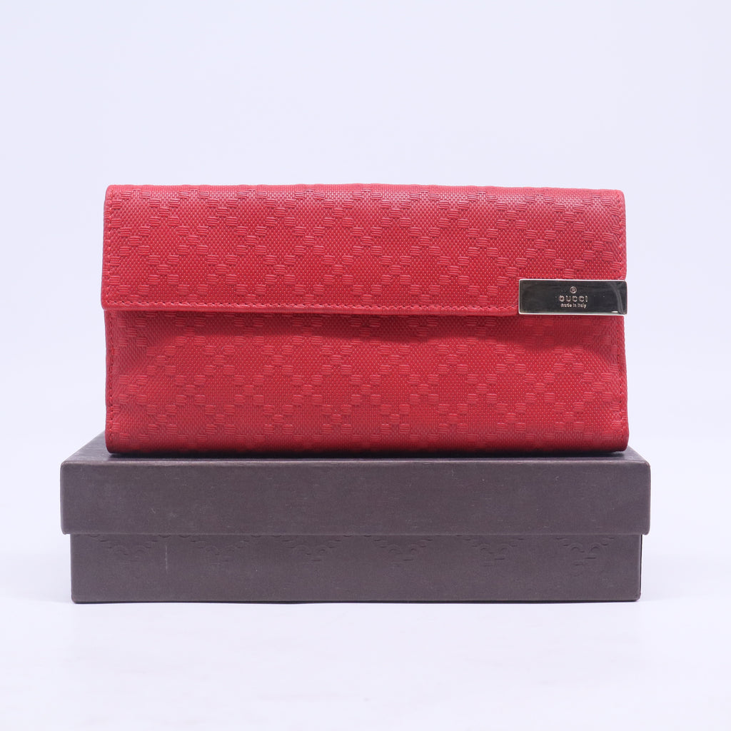 Microguccissima Leather Continental Wallet W20538