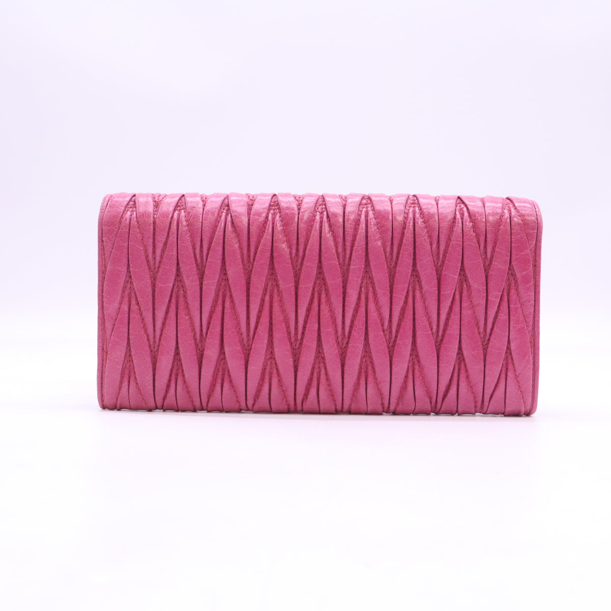 Miu Miu Matelassé Nappa Long Flap Wallet W23551