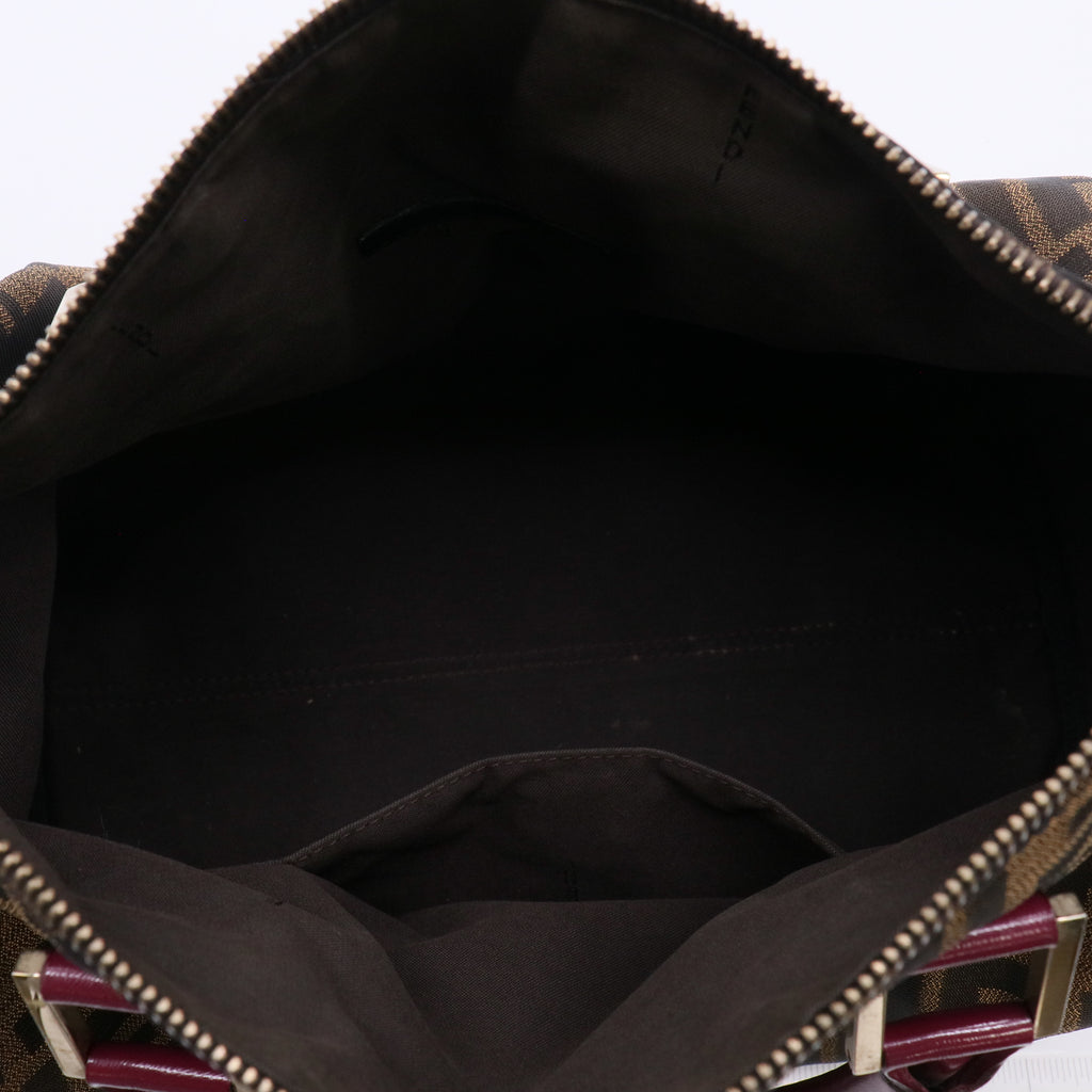 Fendi Vintage Zucca Canvas  Boston Bag twins LDJ4824