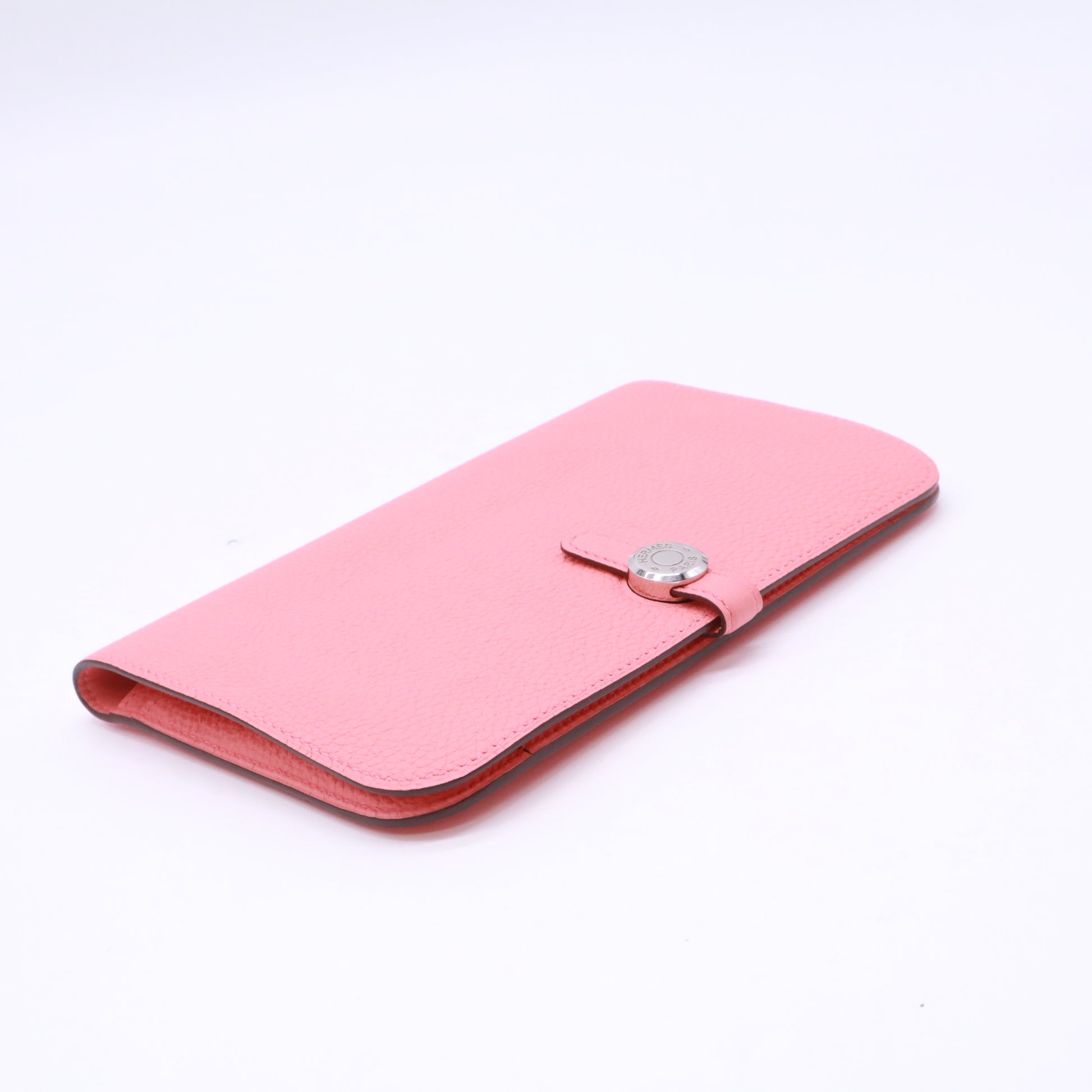 Dogon Duo Long Wallet in Pink Leather W22760
