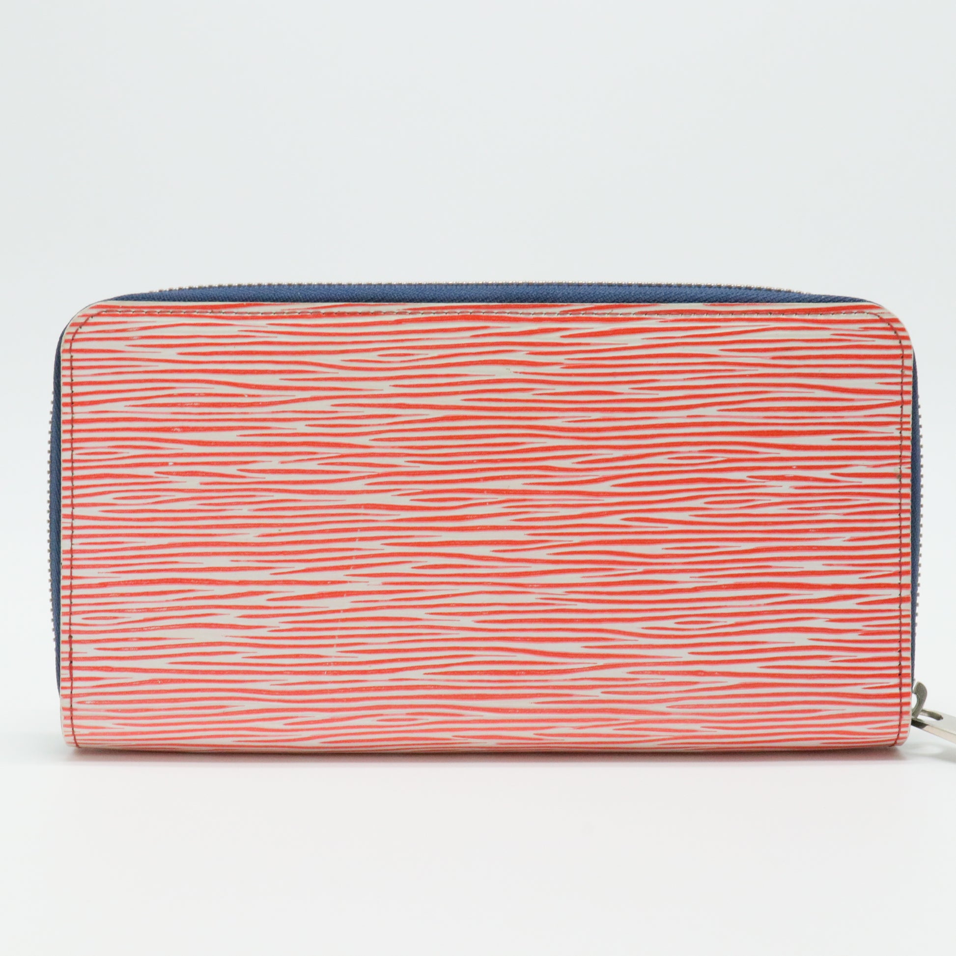 LOUIS VUITTON Epi Denim Zippy wallet Zip Around Long Wallet Red