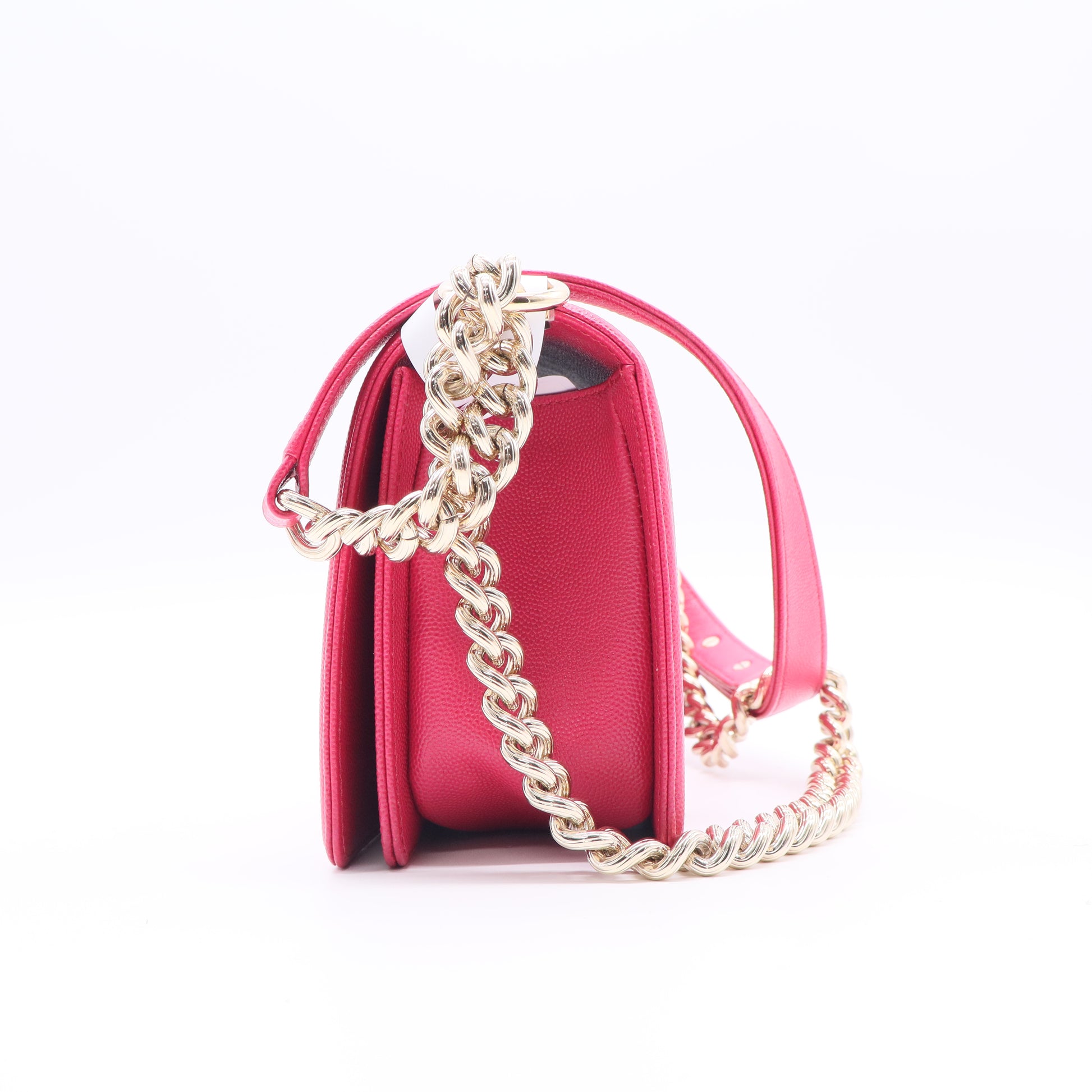 Boy Flap Bag Quilted Caviar New Medium Twins