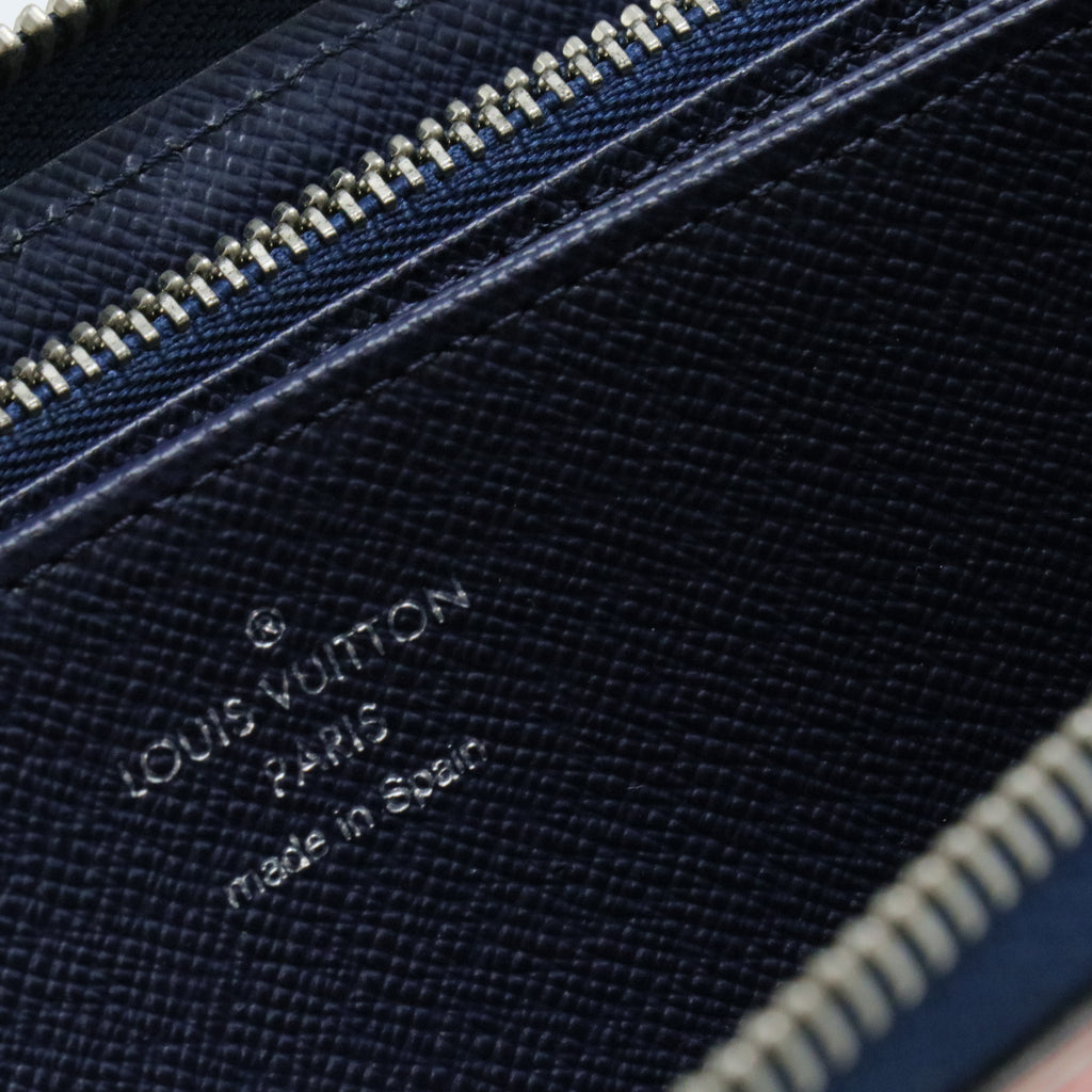 LOUIS VUITTON Epi Denim Zippy wallet Zip Around Long Wallet Red