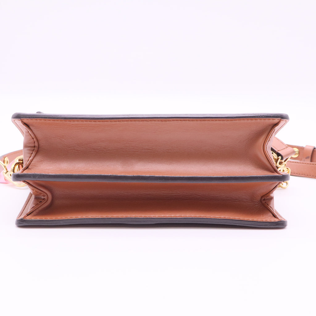 Louis Vuitton Monogram Reverse Dauphine  2WAY Chain Crossbody Bag Brown twins