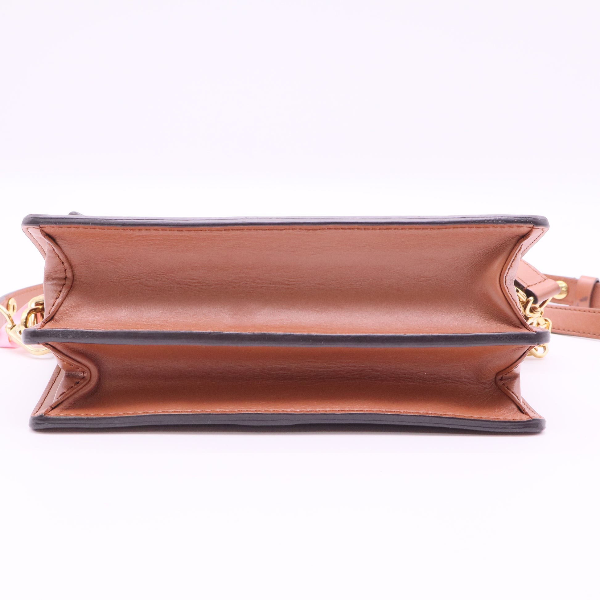 Louis Vuitton Monogram Reverse Dauphine  2WAY Chain Crossbody Bag Brown twins