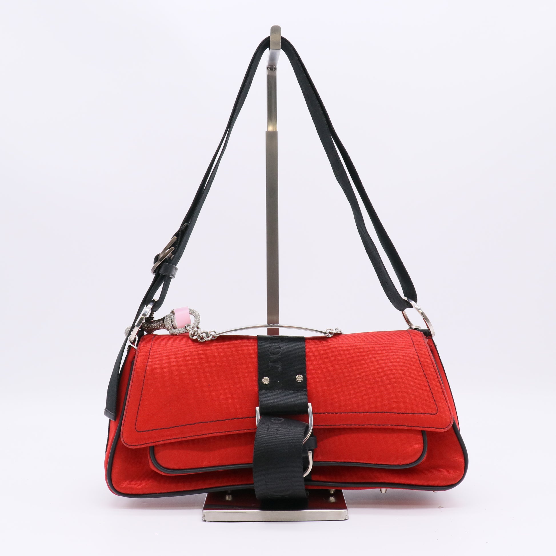Christian Dior Canvas Hardcore Flap Shoulder Bag twins LDJ4825