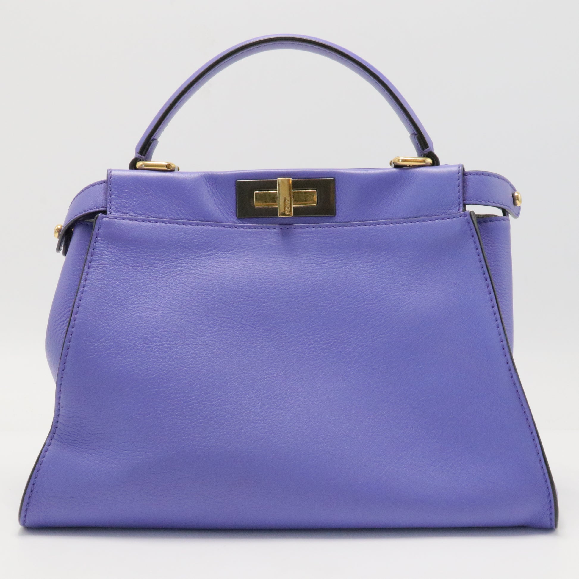 Vitello Seta Medium Peekaboo Iconic Satchel Viola Cassis