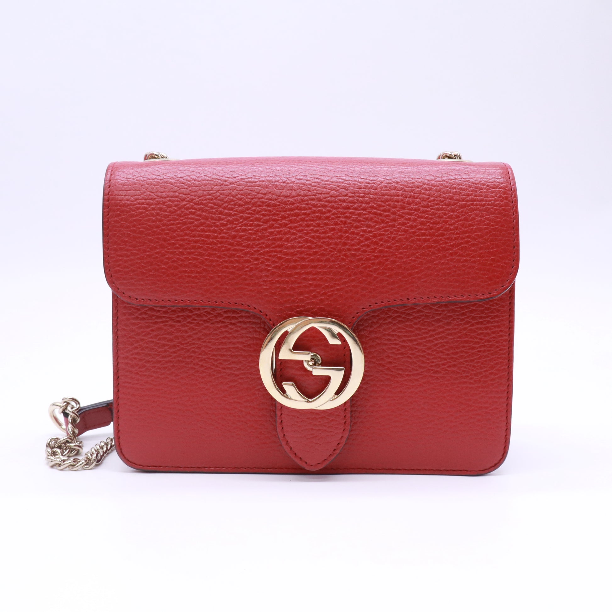 Gucci Dollar Calfskin Small Interlocking G Shoulder Bag B23317