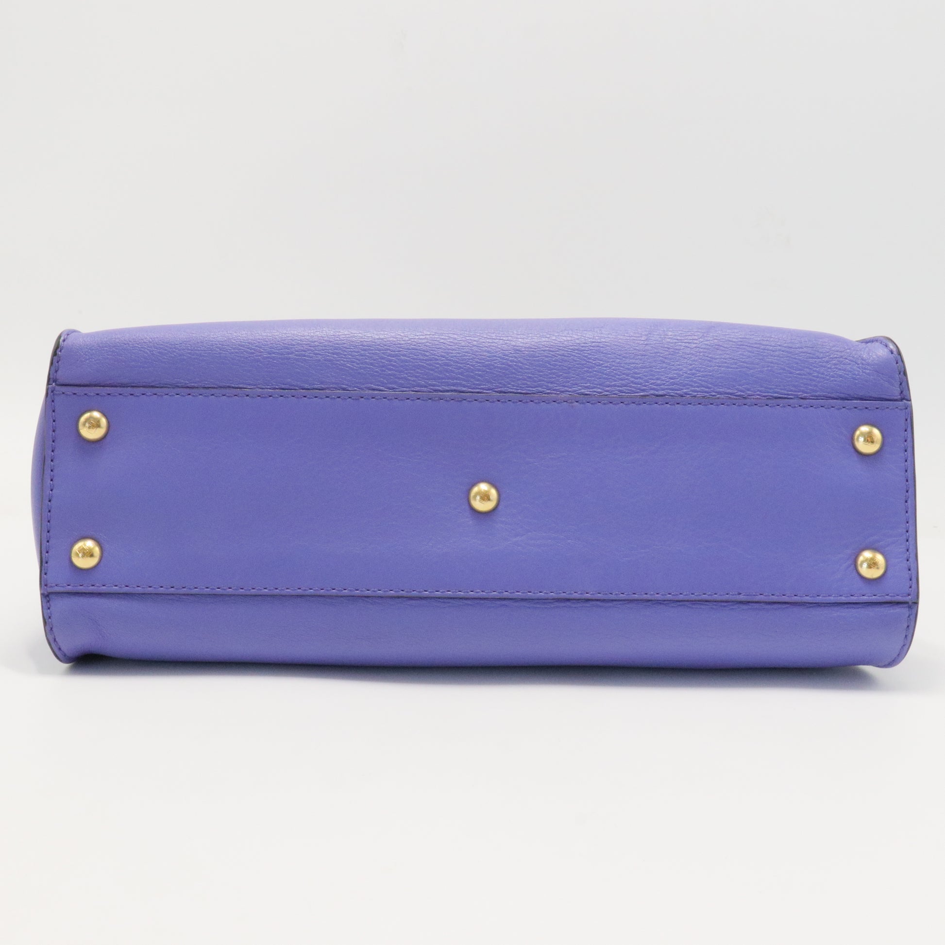 Vitello Seta Medium Peekaboo Iconic Satchel Viola Cassis