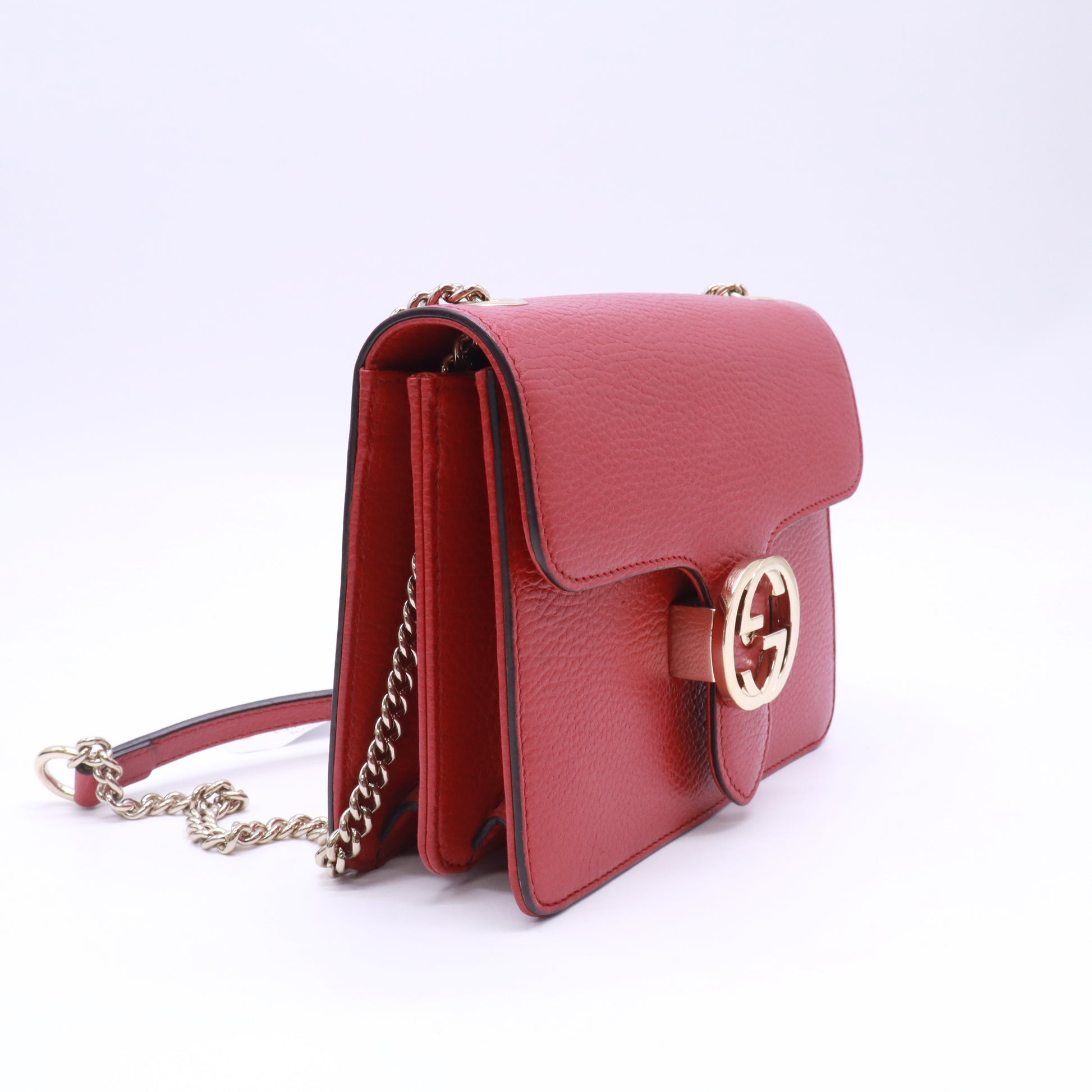 Gucci Dollar Calfskin Small Interlocking G Shoulder Bag B23317