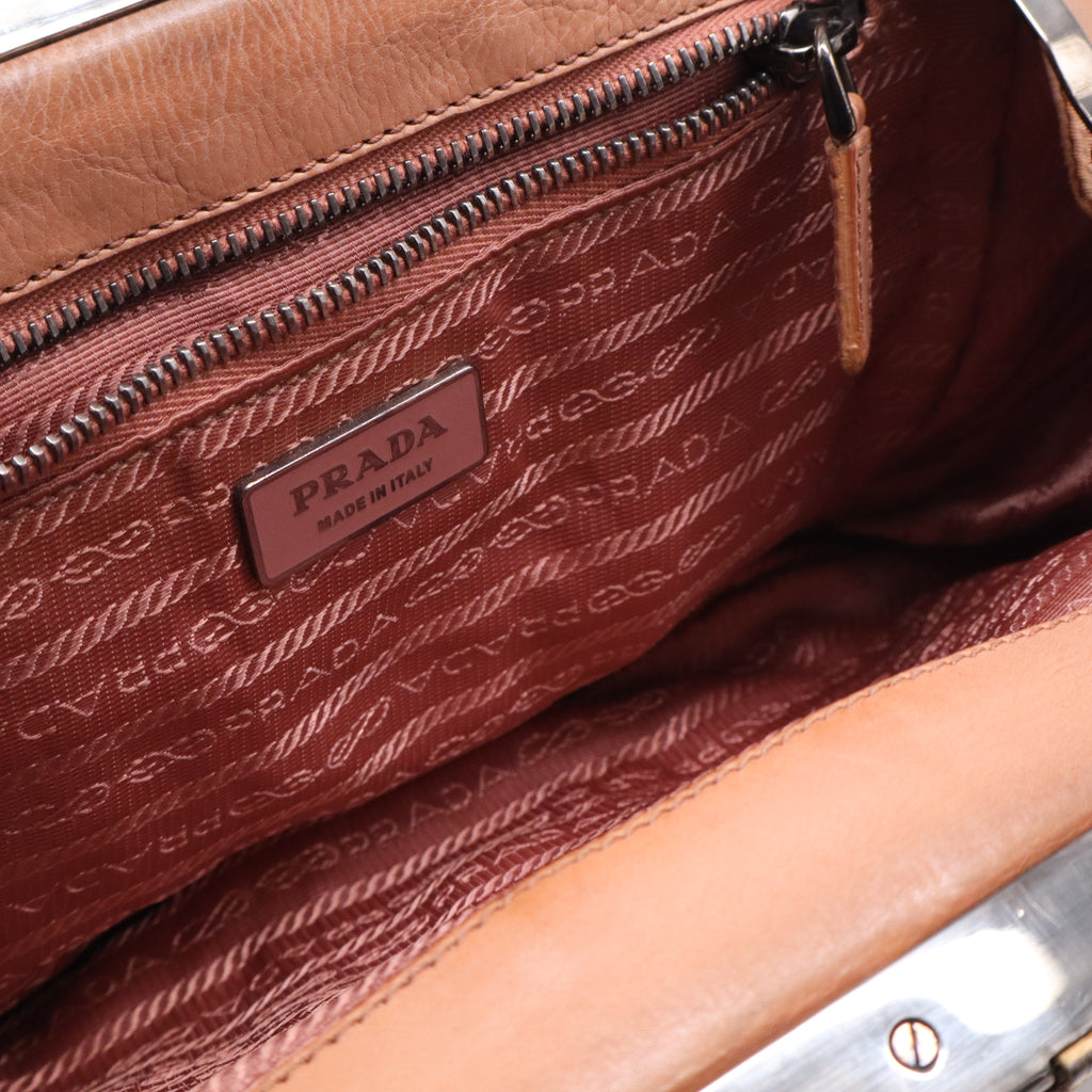 Tessuto Snake Trim Shoulder Bag B21445