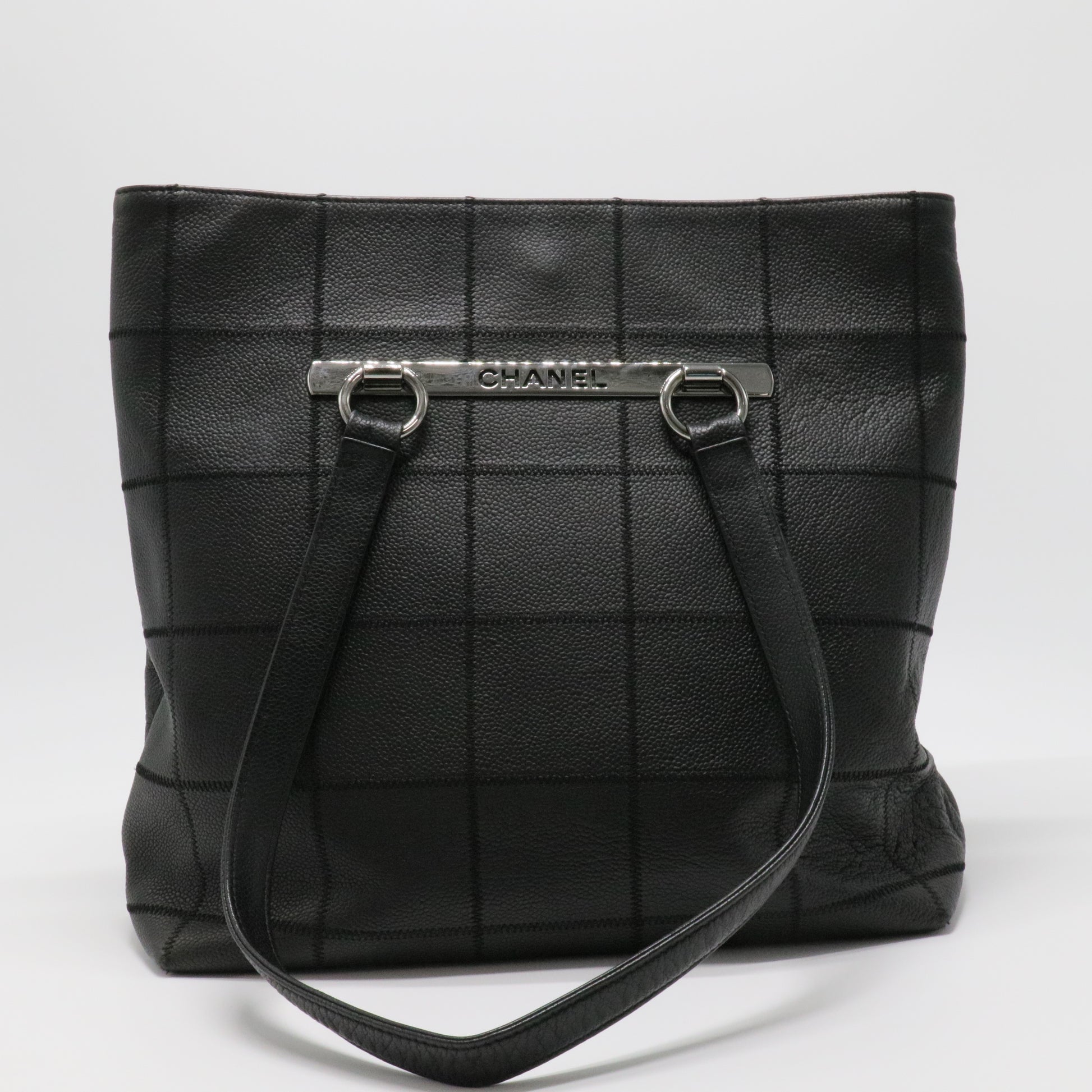 Ligne Cambon Chocolate Bar Grid Tote