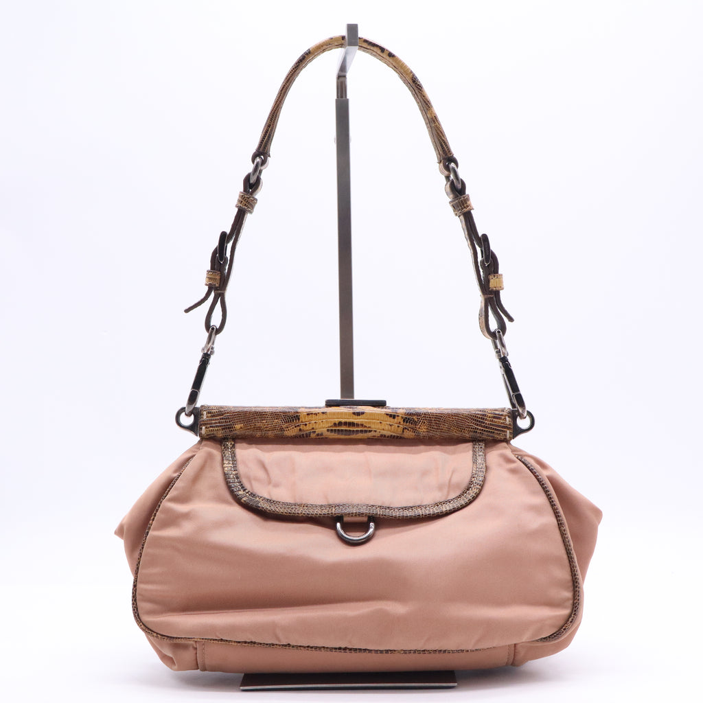 Tessuto Snake Trim Shoulder Bag B21445