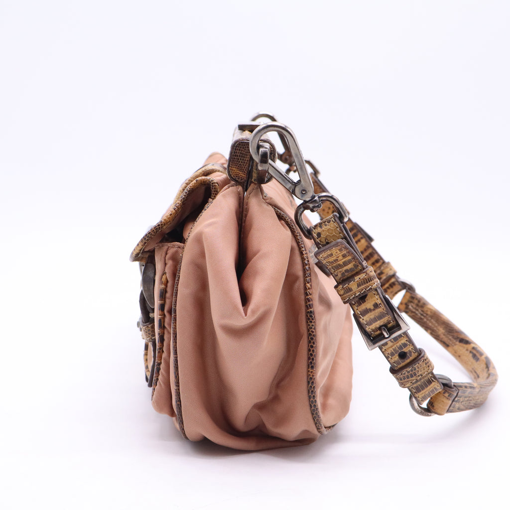 Tessuto Snake Trim Shoulder Bag B21445