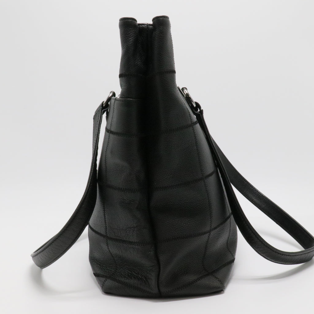 Ligne Cambon Chocolate Bar Grid Tote