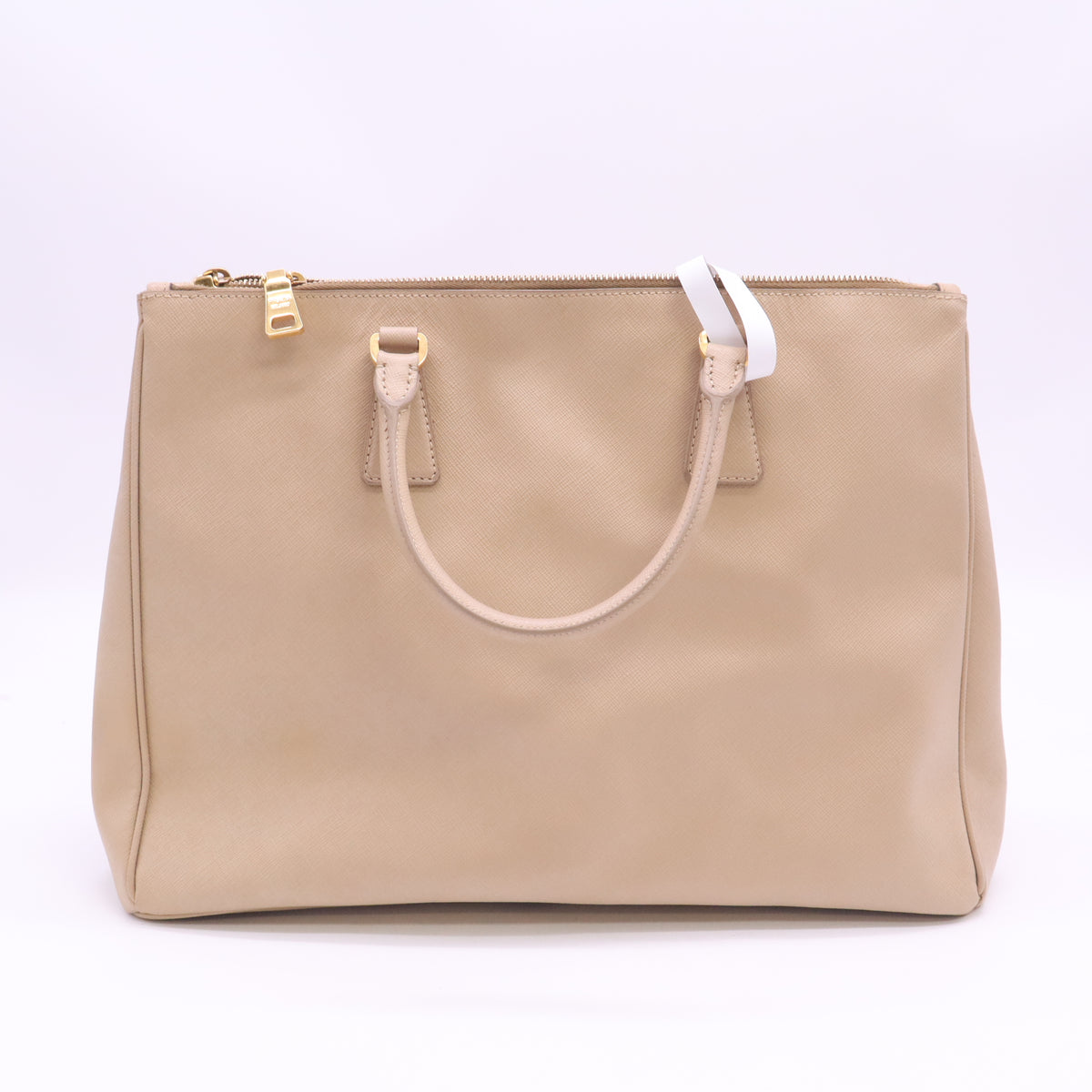 Saffiano Lux Leather Galleria Double Zip Large B24278