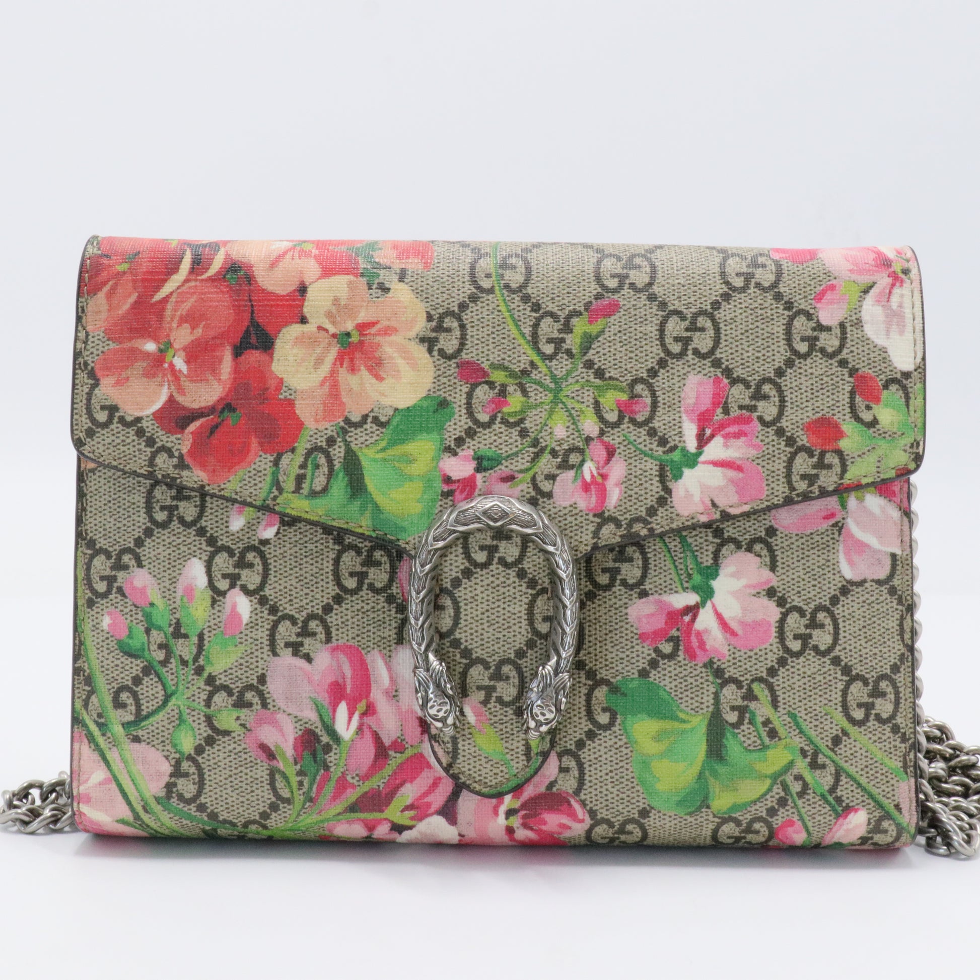 Dionysus Bag Blooms Print GG Coated Canvas Super Mini