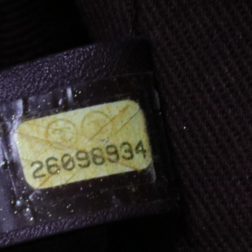 Calfskin Chevron Quilted Large Shopping Tote Black