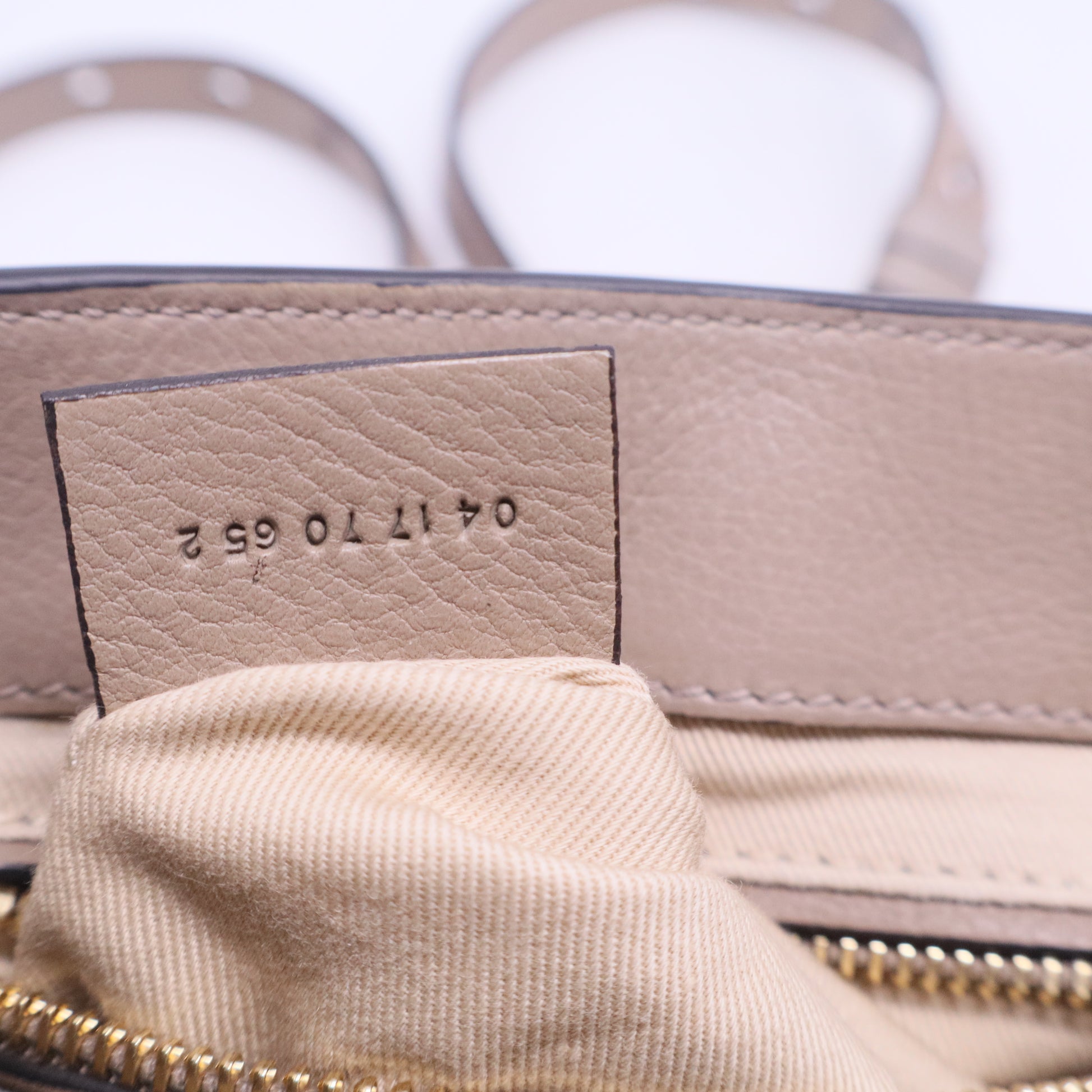 Chloe Motty Grey Leather/Suede Small Faye Backpack Bag Twins B20656