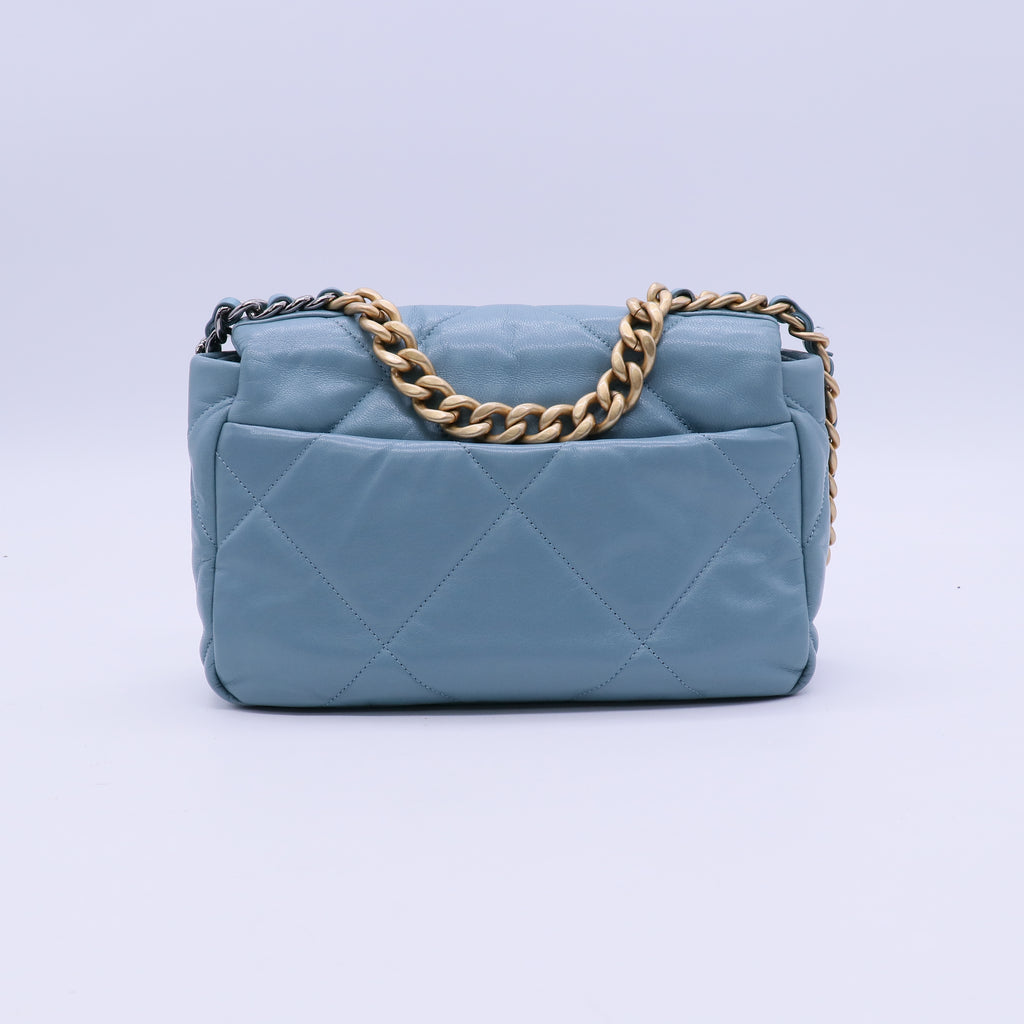 Chanel Lambskin 19 Medium Flap Shoulder Bag  B21889