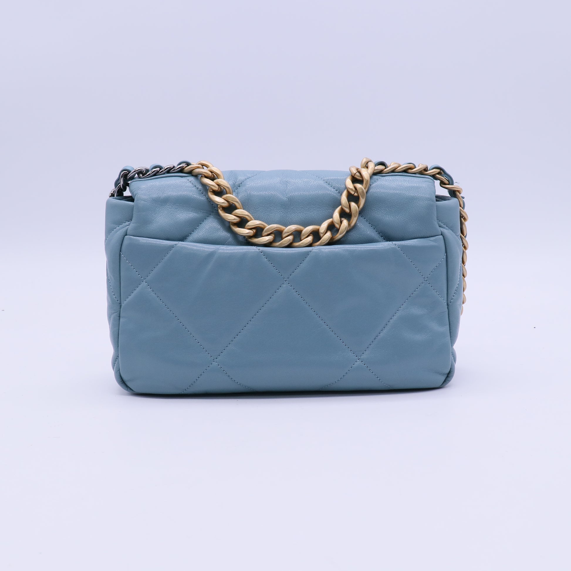 Chanel Lambskin 19 Medium Flap Shoulder Bag  B21889