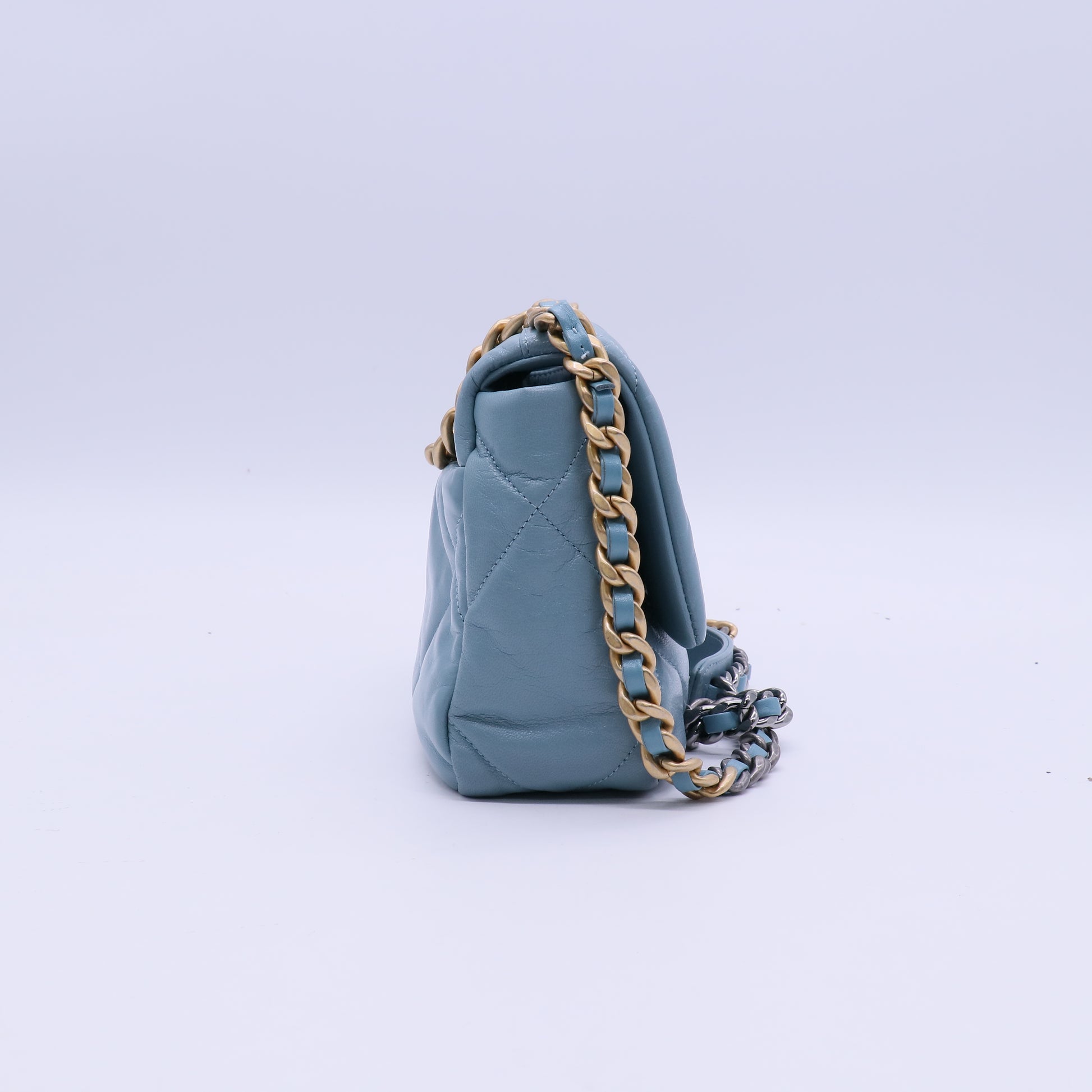 Chanel Lambskin 19 Medium Flap Shoulder Bag  B21889