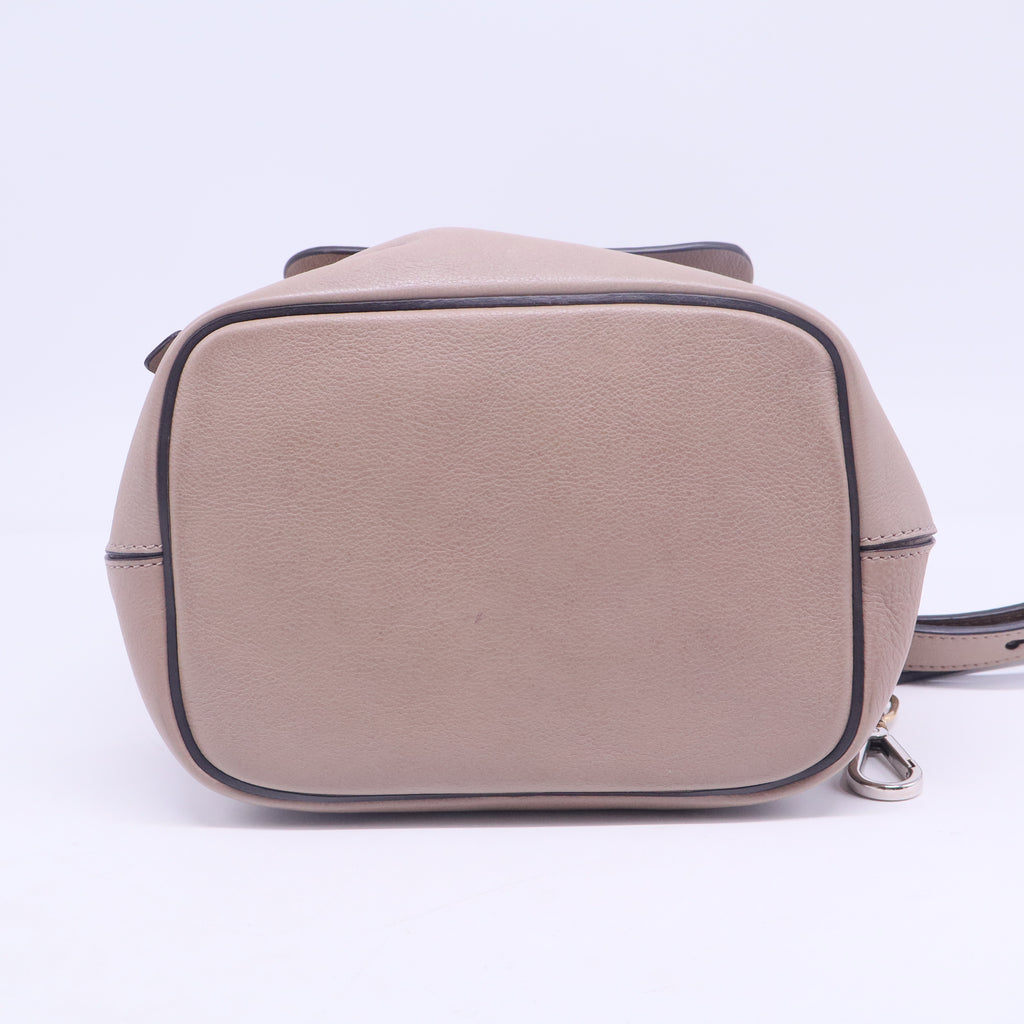 Chloe Motty Grey Leather/Suede Small Faye Backpack Bag Twins B20656