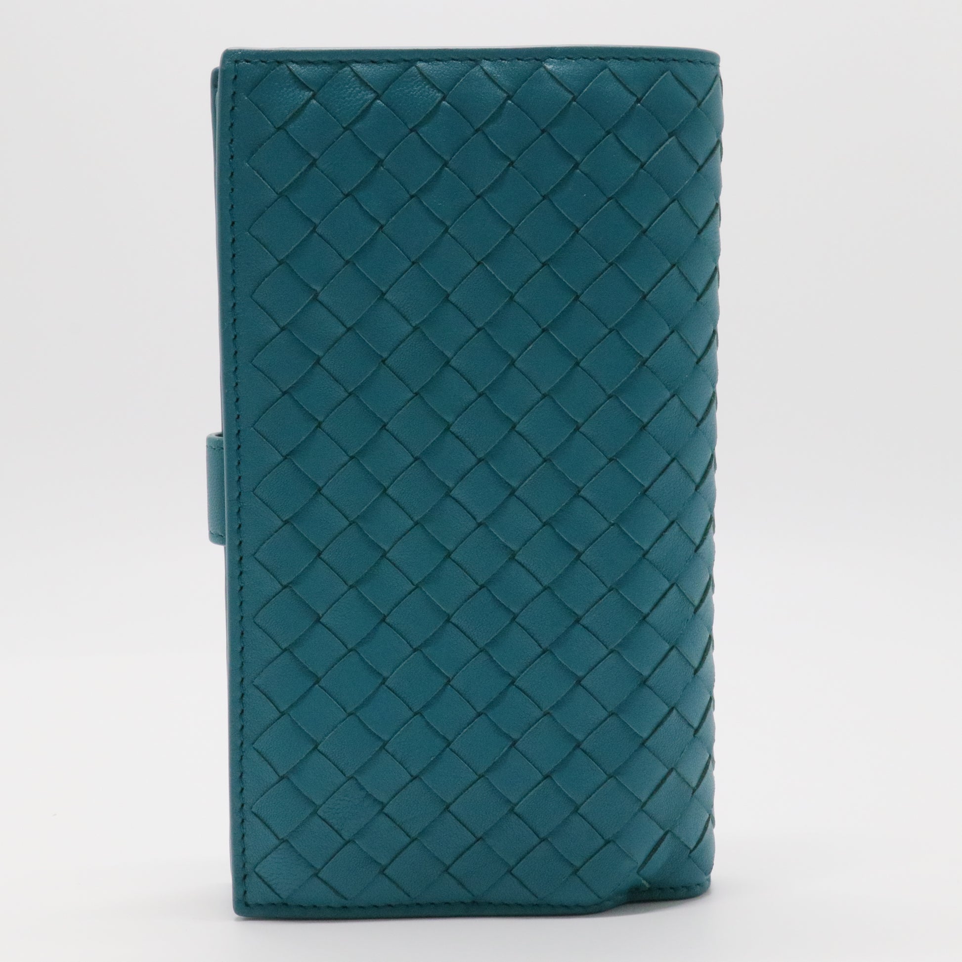 Intrecciato Leather Vertical Wallet